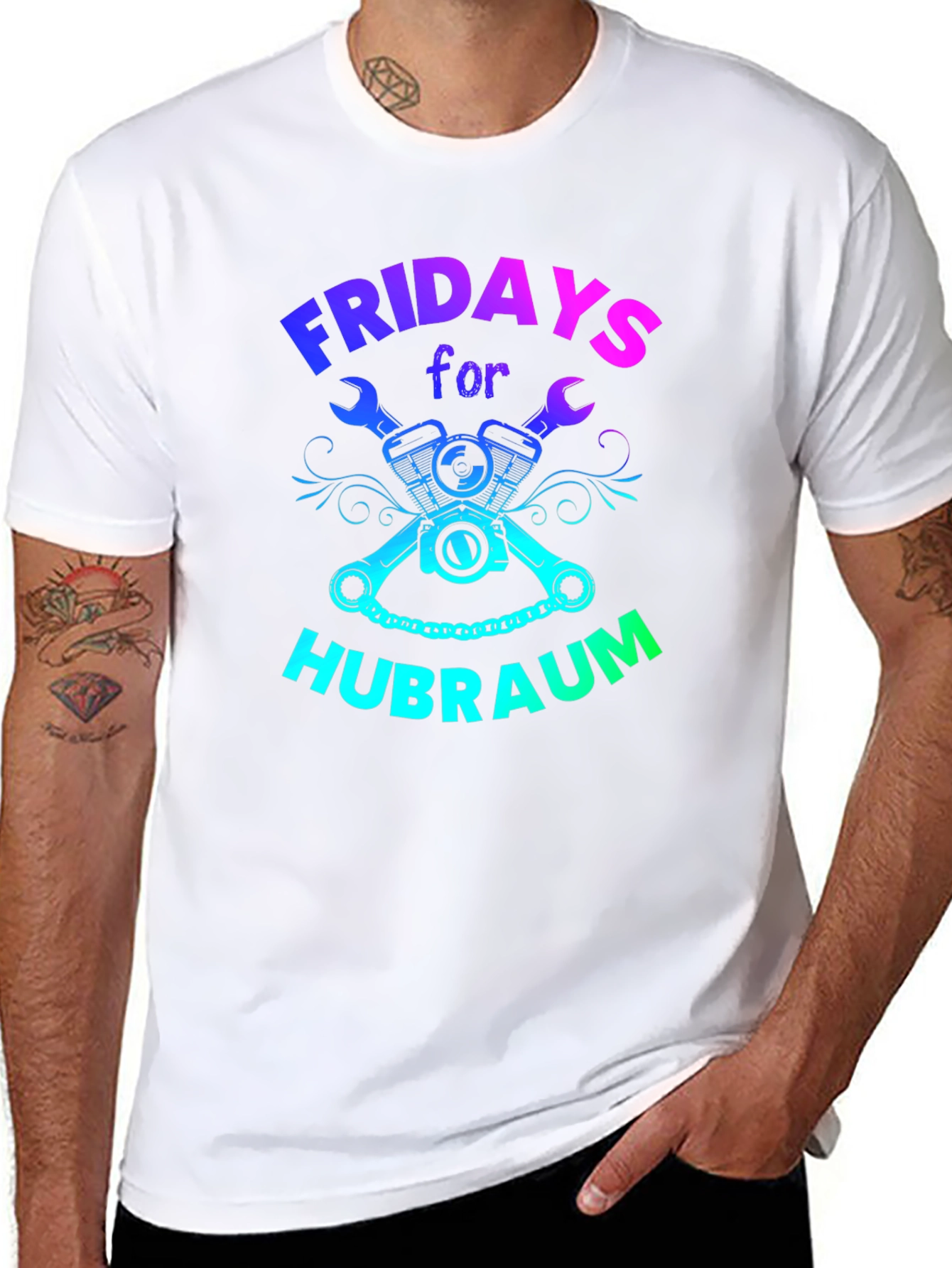 Fridays for Hubraum T-Shirt Mechanic Funny Car Shirt