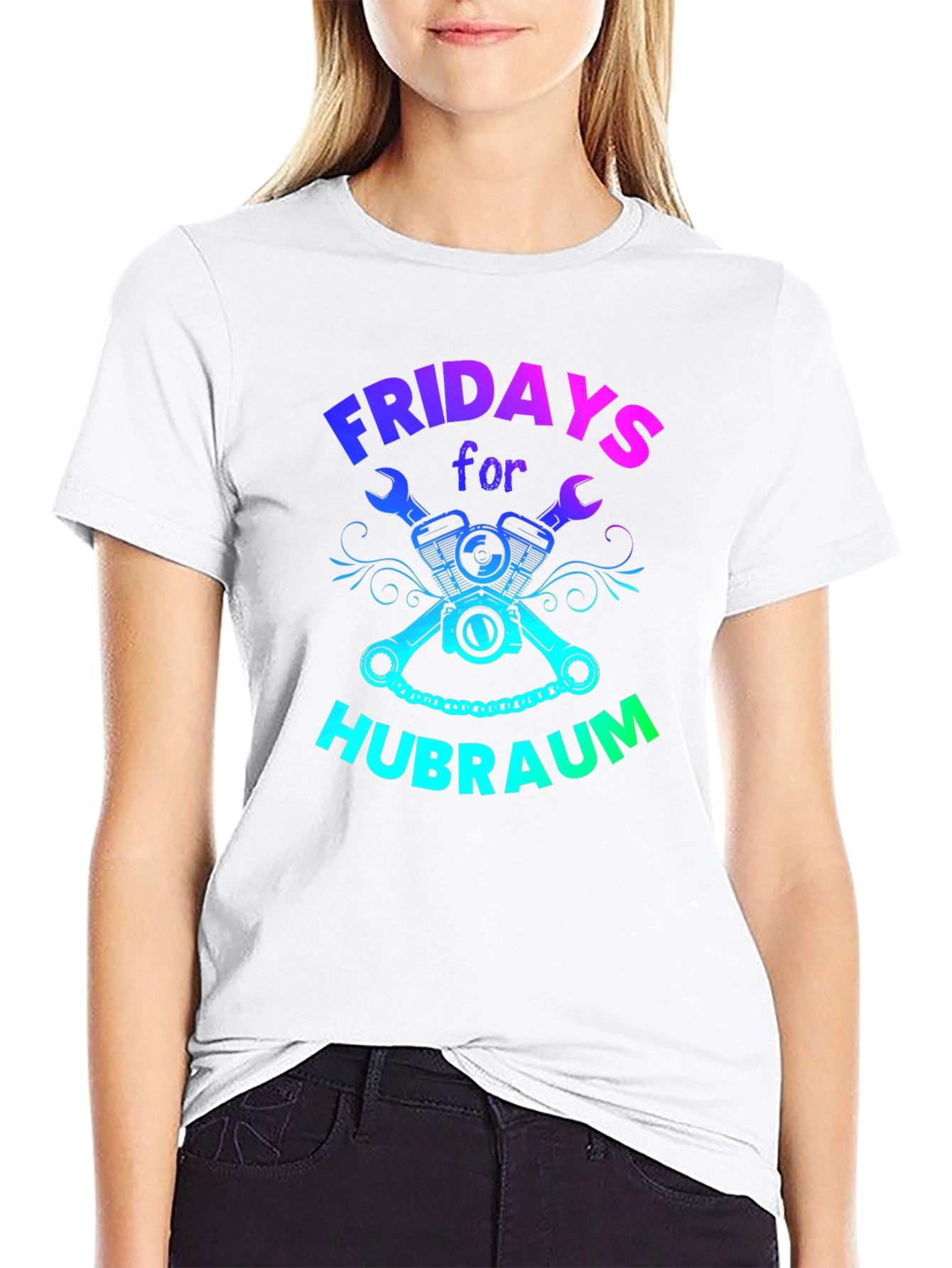 Fridays for Hubraum T-Shirt Mechanic Funny Car Shirt