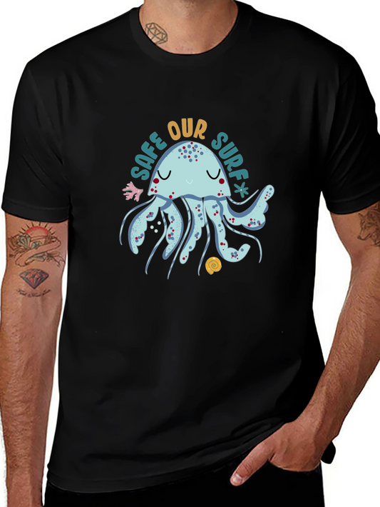 Save Our Surf Jellyfish Graphic Tee - Soft Cotton Comfort