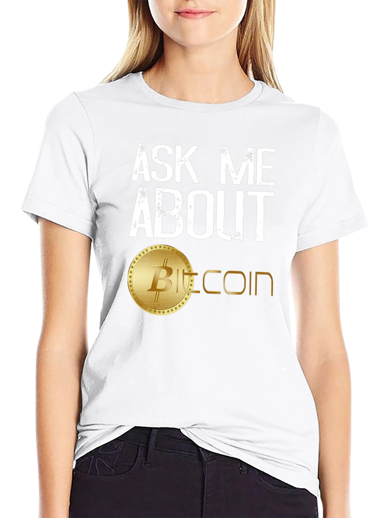 Ask Me About Bitcoin T-Shirt - Crypto Currency Tee