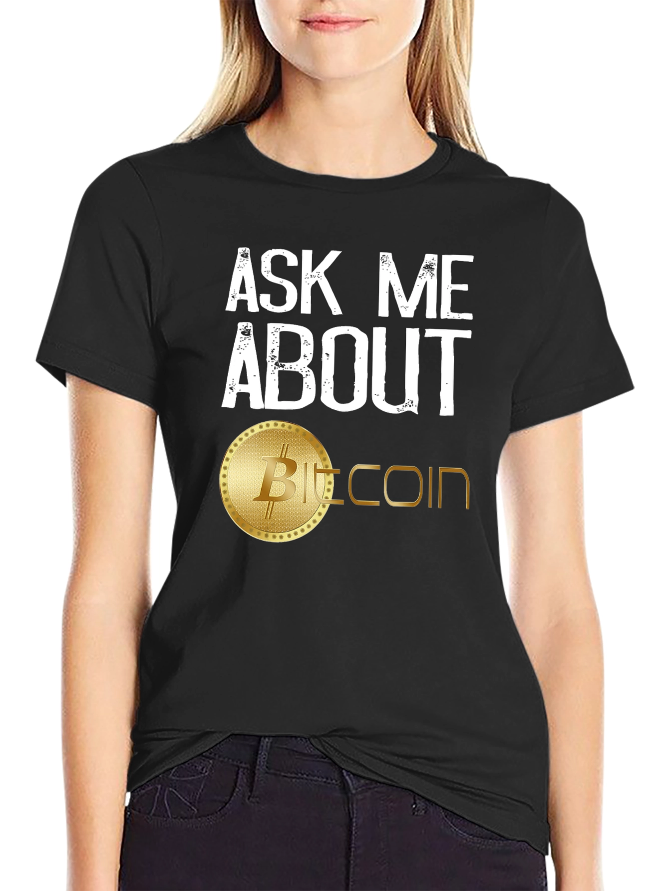 Ask Me About Bitcoin T-Shirt - Crypto Currency Tee