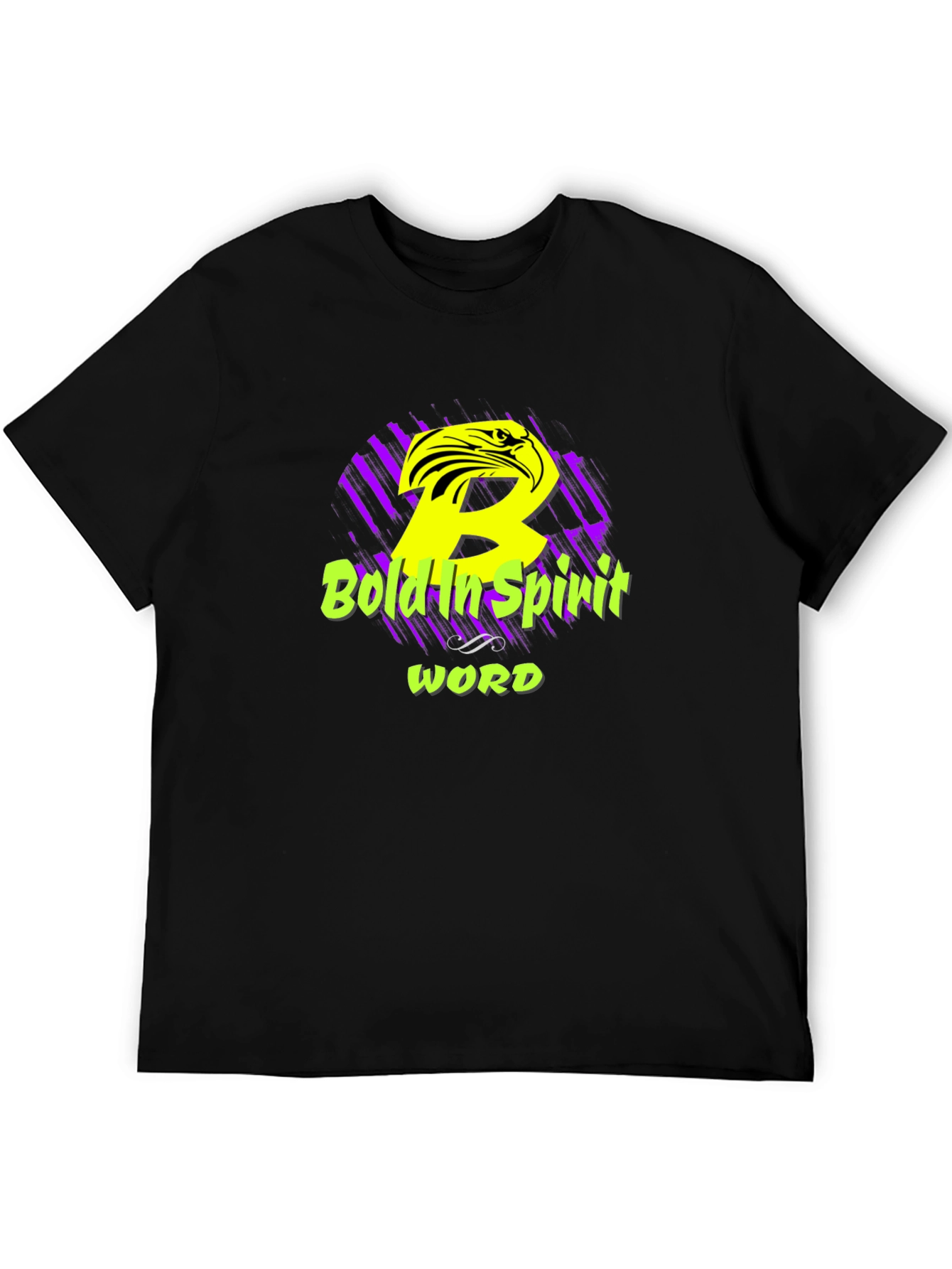 Bold Spirit Graphic Print Black T-Shirt