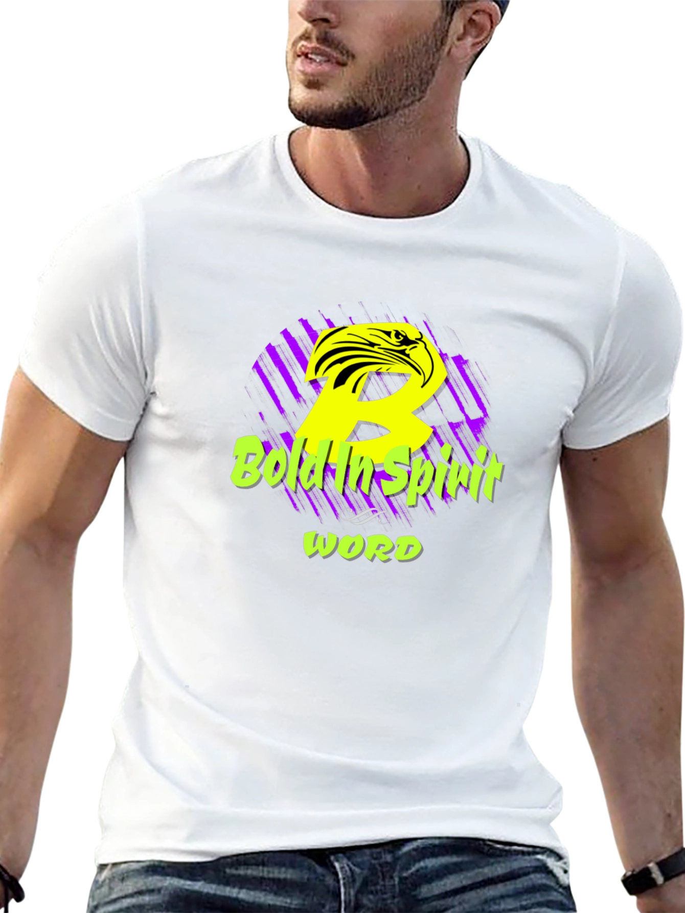 Bold Spirit Graphic Print Black T-Shirt