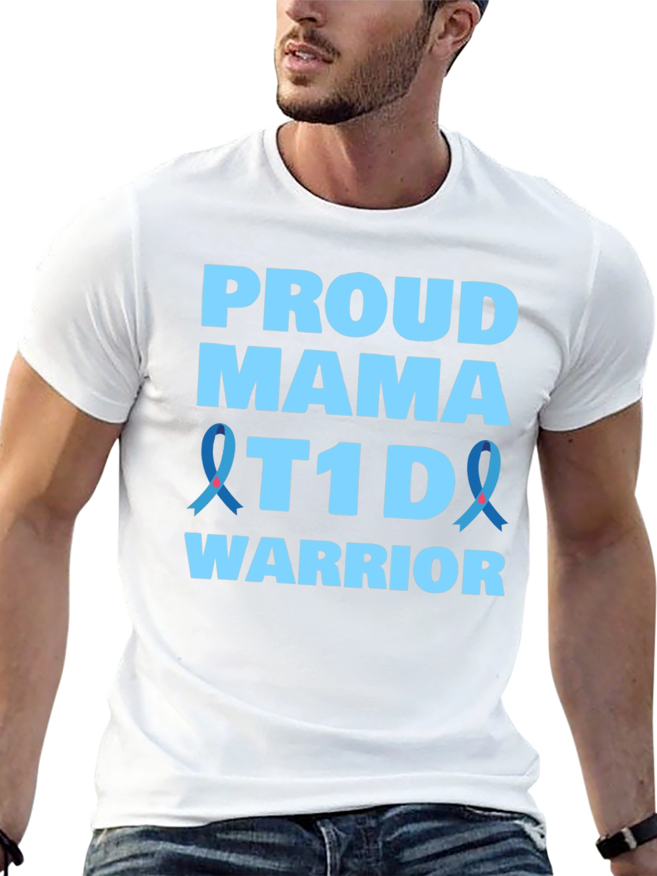 Proud Mama T1D Warrior Awareness T-Shirt