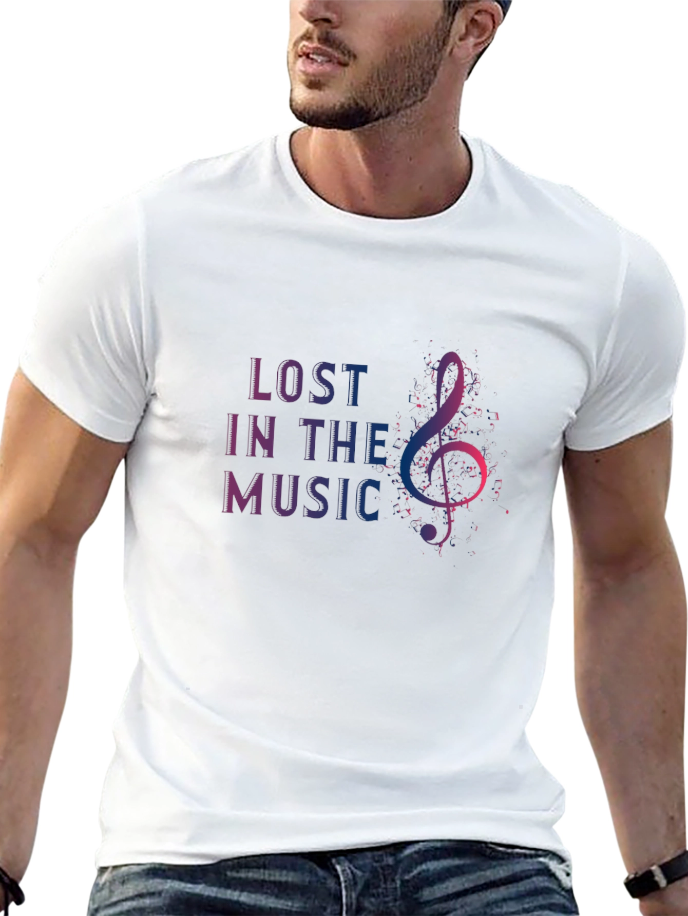 Lost In The Music Graphic T-Shirt