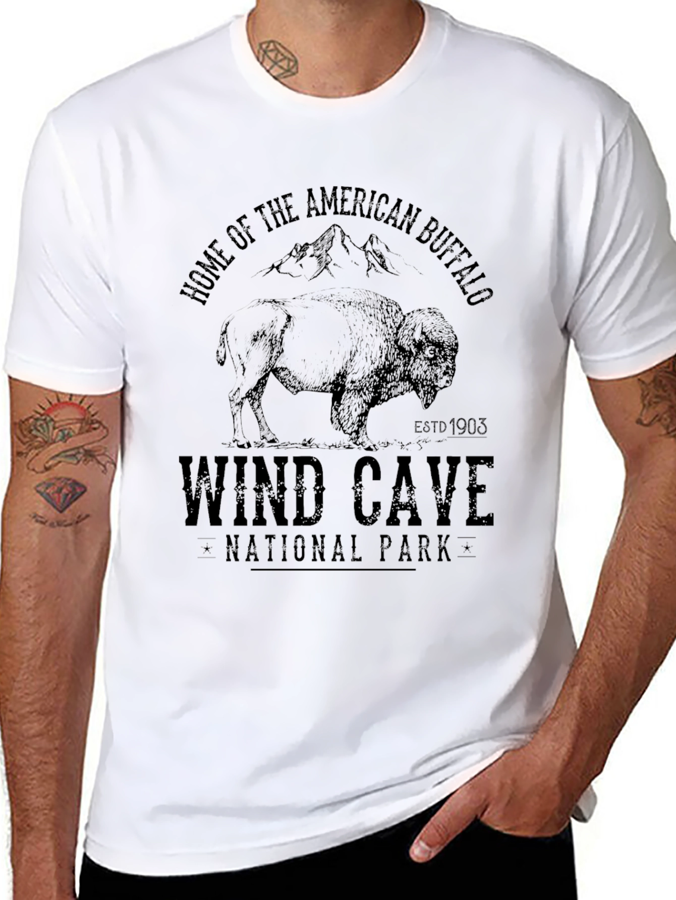 Wind Cave National Park Buffalo Graphic Tee