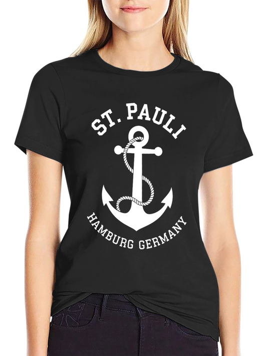 St. Pauli Hamburg Germany Anchor T-Shirt