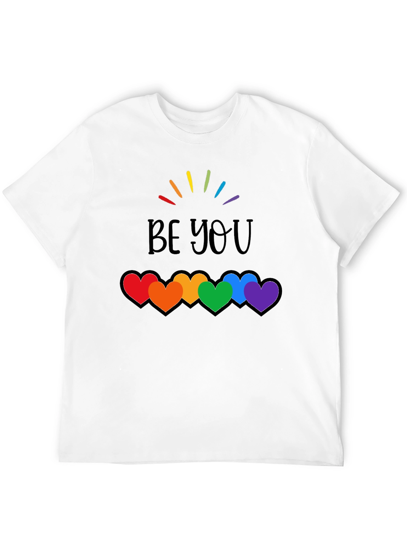 Be You Rainbow Hearts Pride T-Shirt