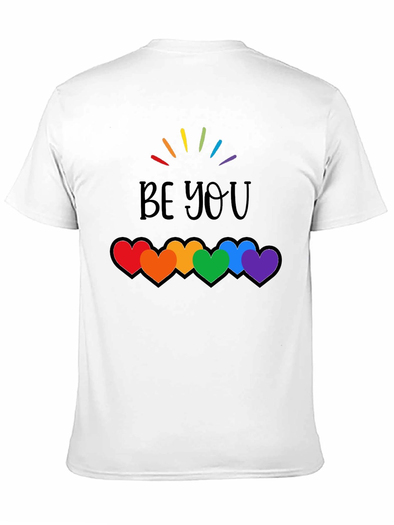 Be You Rainbow Hearts Pride T-Shirt