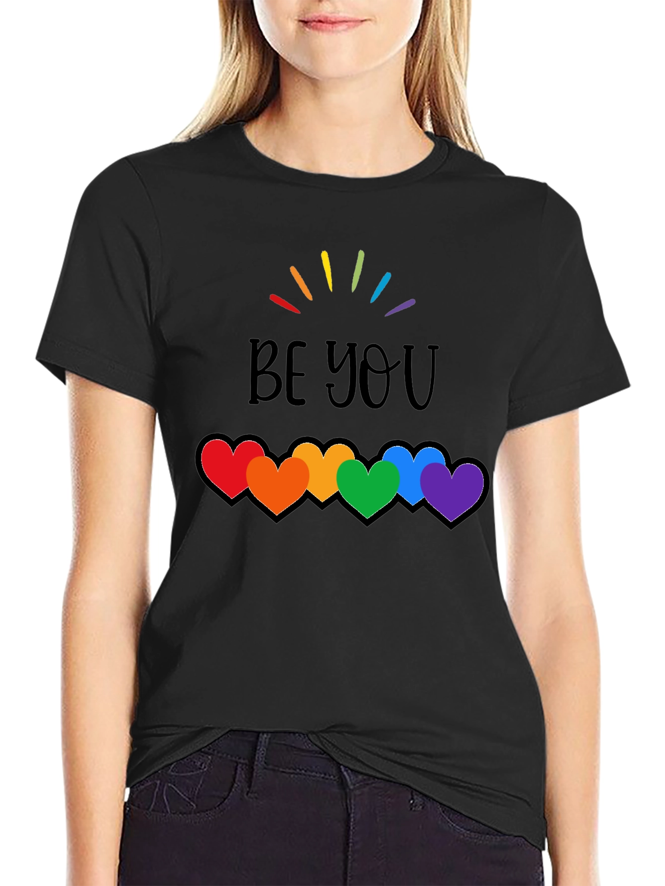 Be You Rainbow Hearts Pride T-Shirt