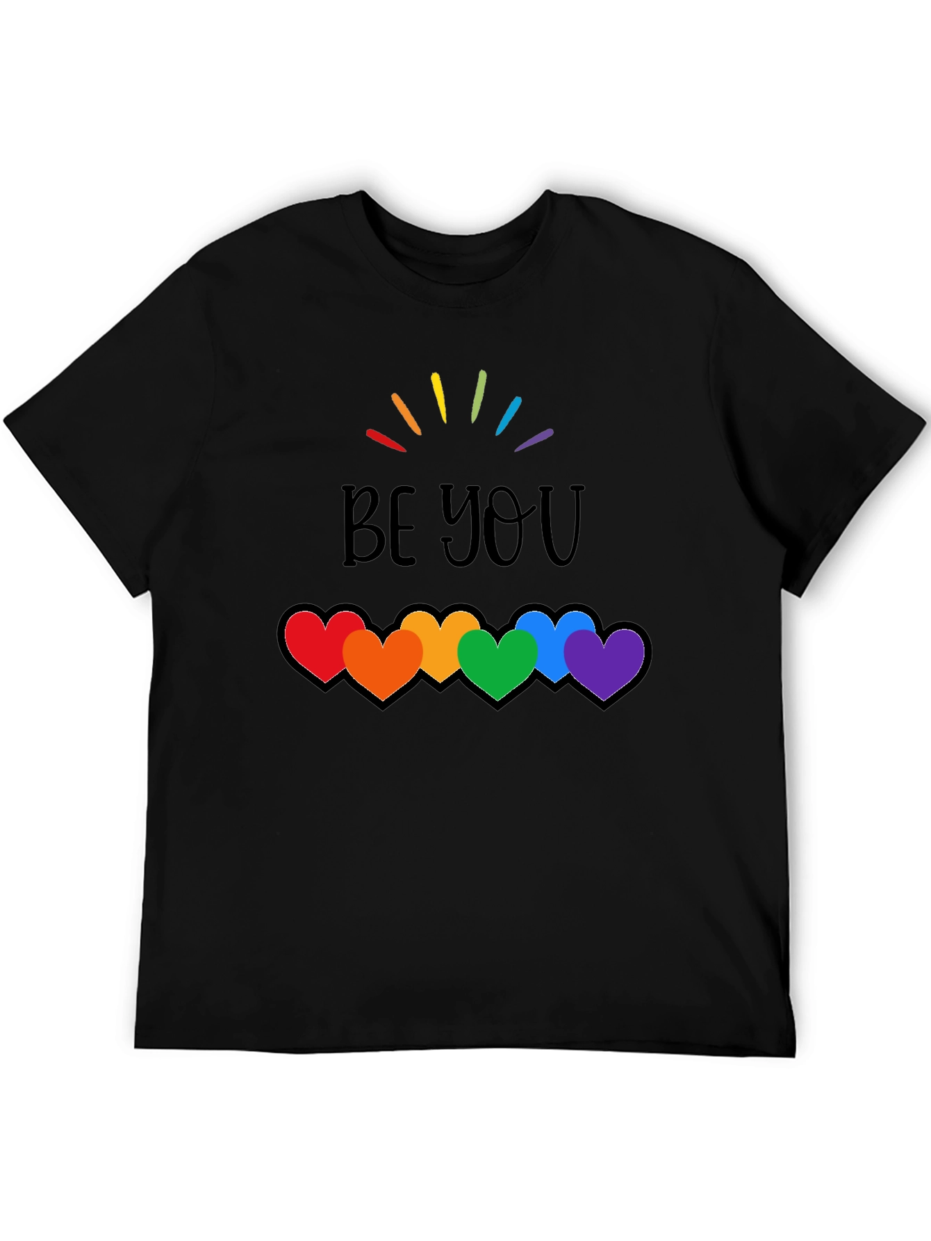 Be You Rainbow Hearts Pride T-Shirt