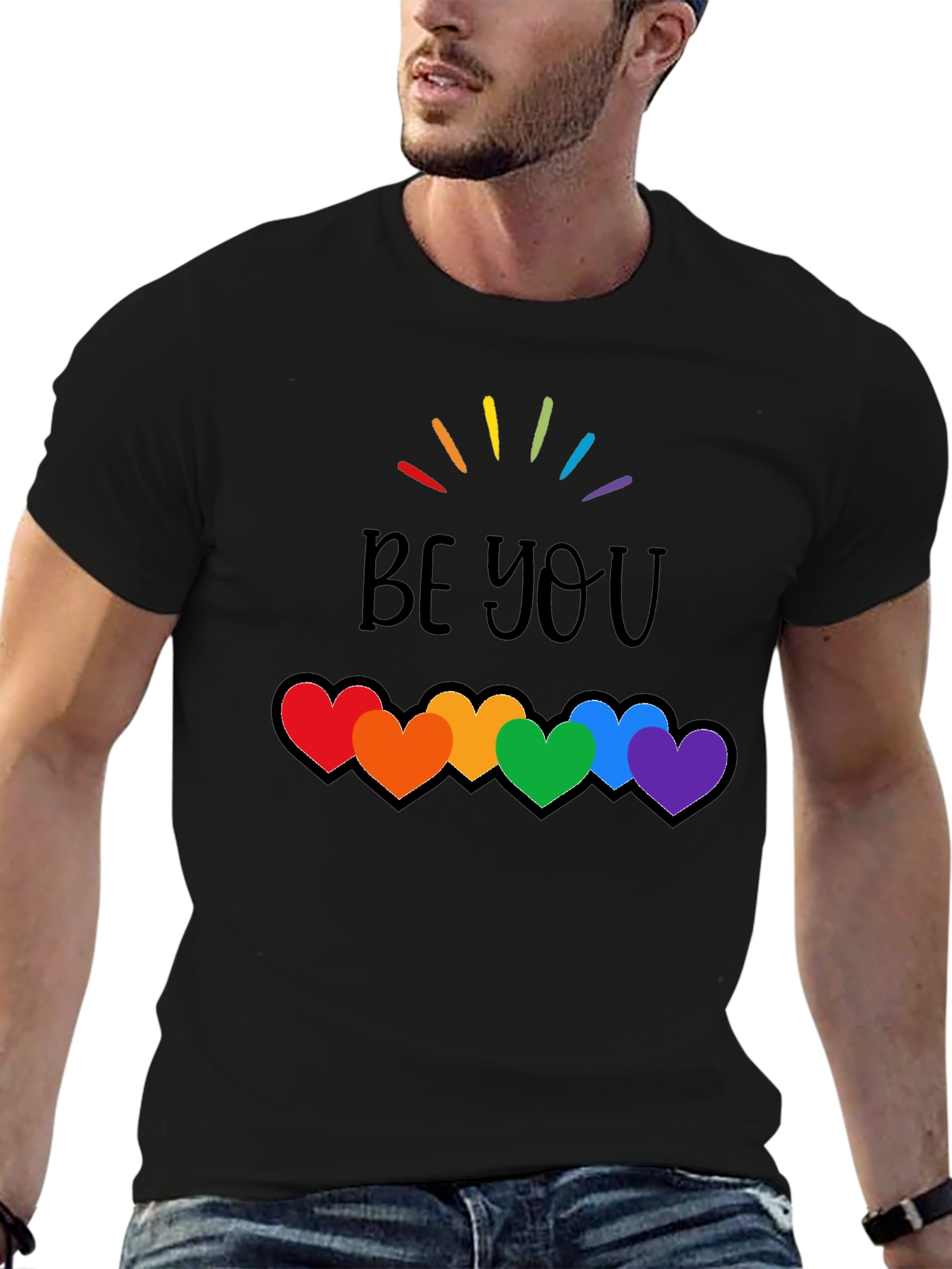 Be You Rainbow Hearts Pride T-Shirt
