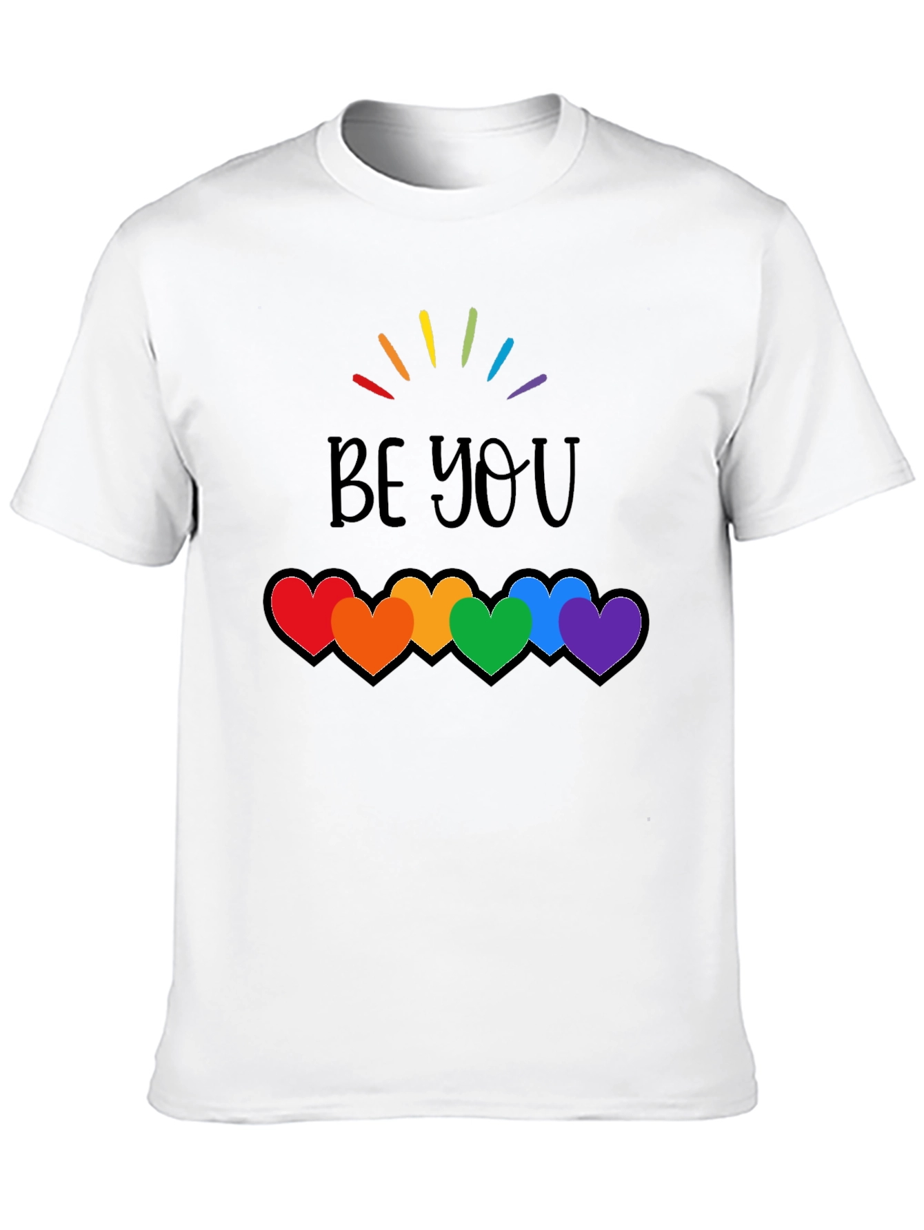 Be You Rainbow Hearts Pride T-Shirt