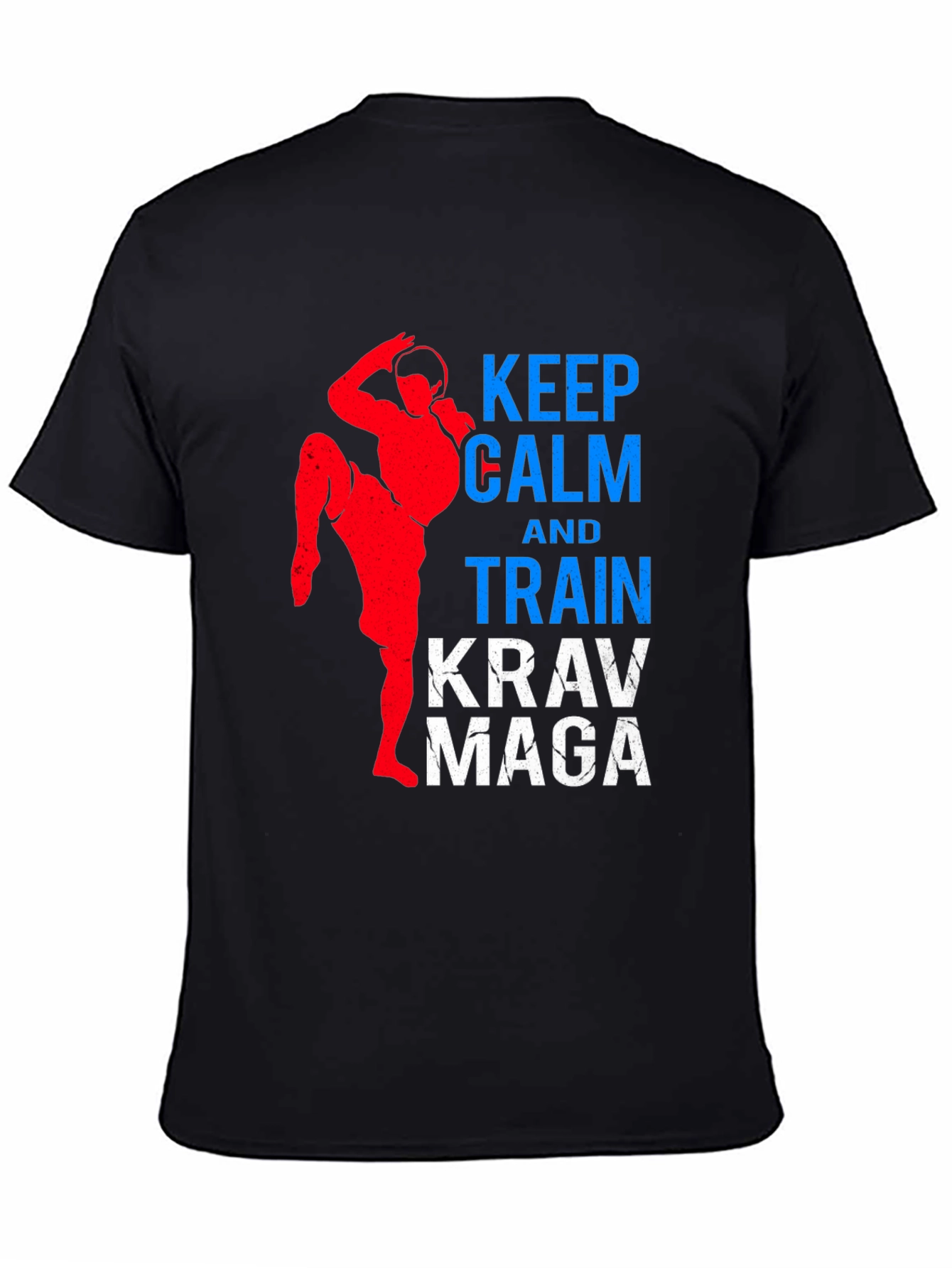 Keep Calm & Train Krav Maga Black T-Shirt