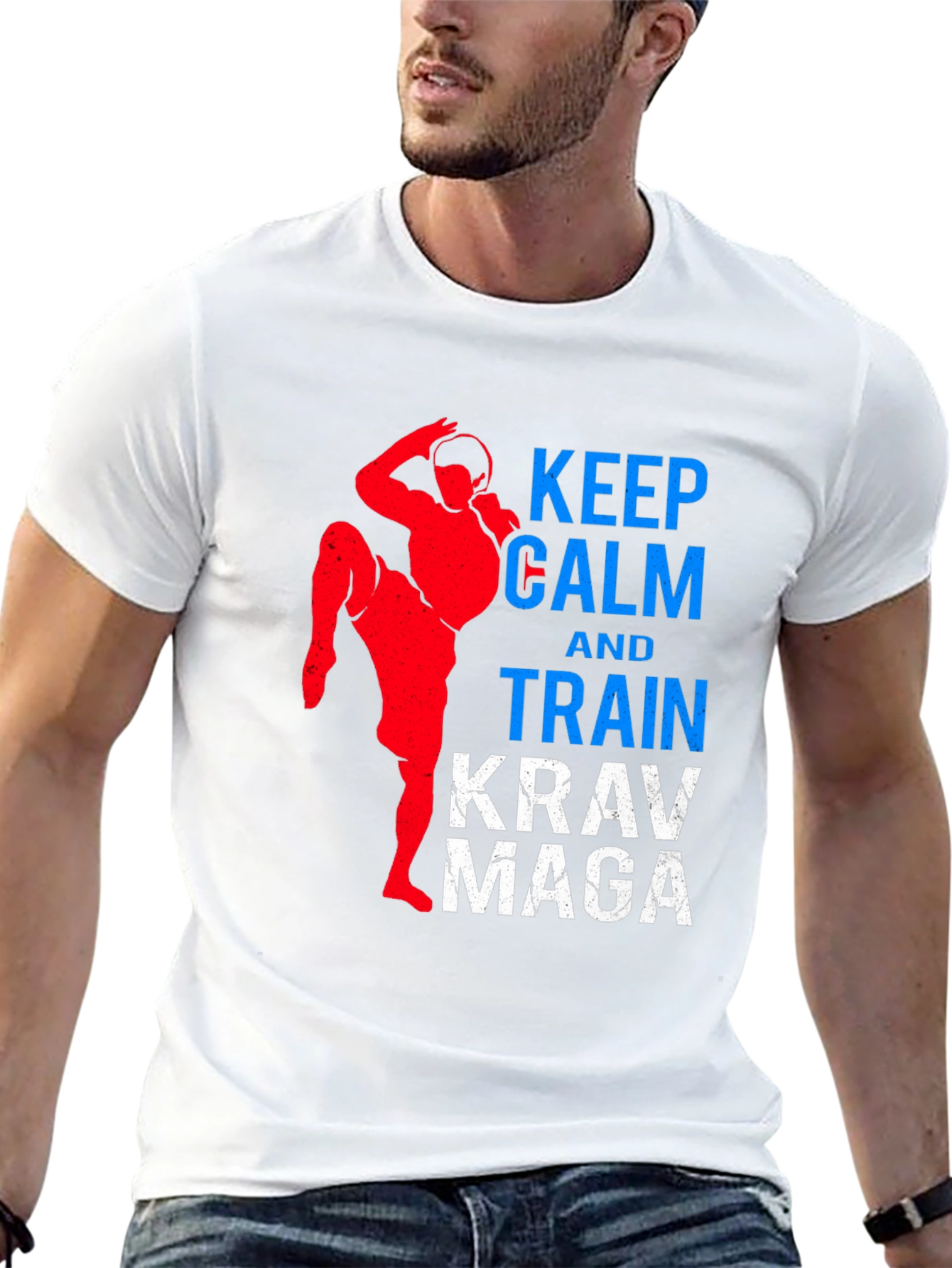 Keep Calm & Train Krav Maga Black T-Shirt
