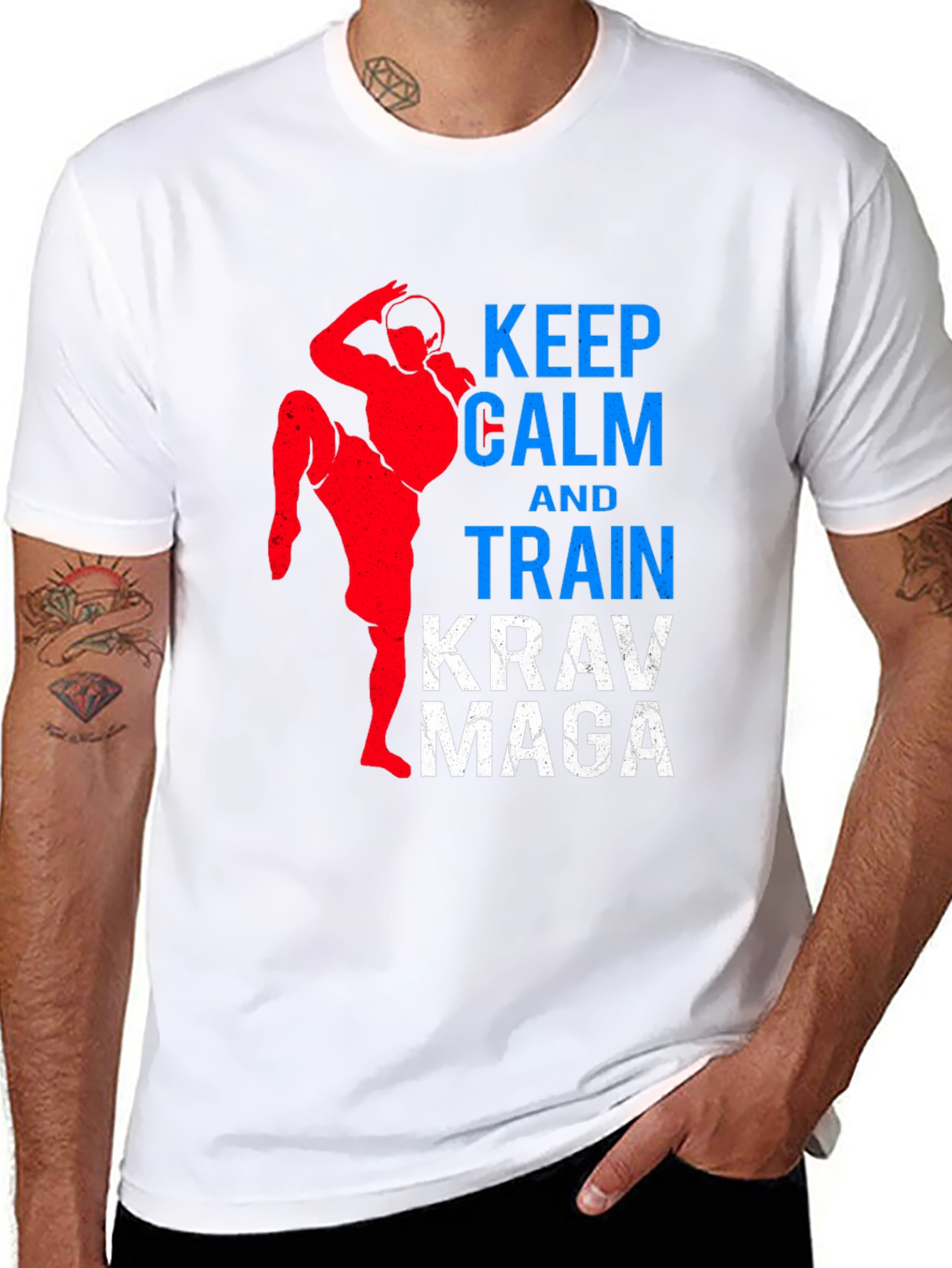 Keep Calm & Train Krav Maga Black T-Shirt