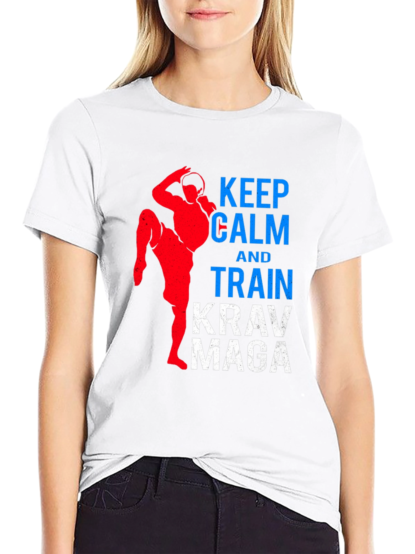 Keep Calm & Train Krav Maga Black T-Shirt