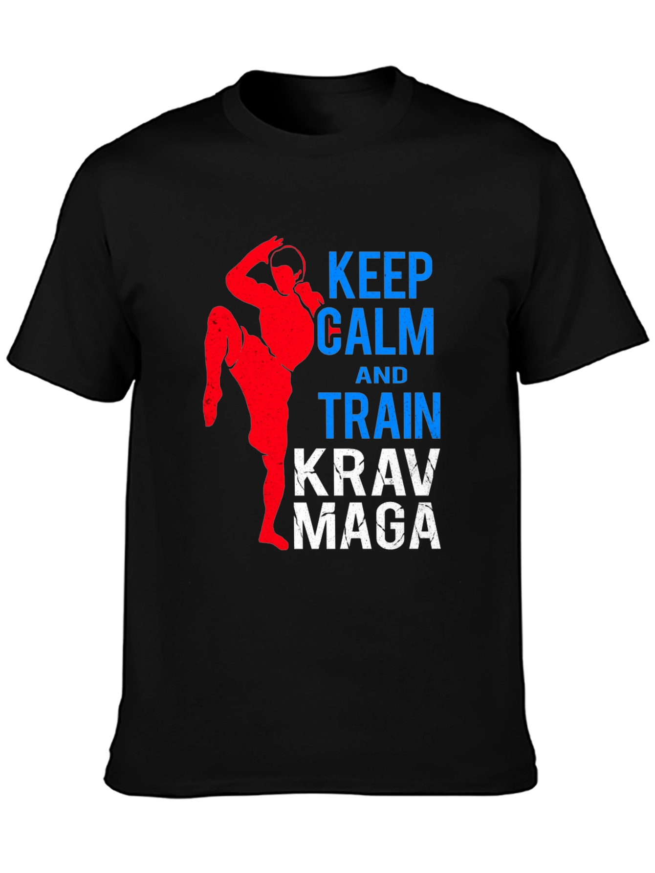 Keep Calm & Train Krav Maga Black T-Shirt