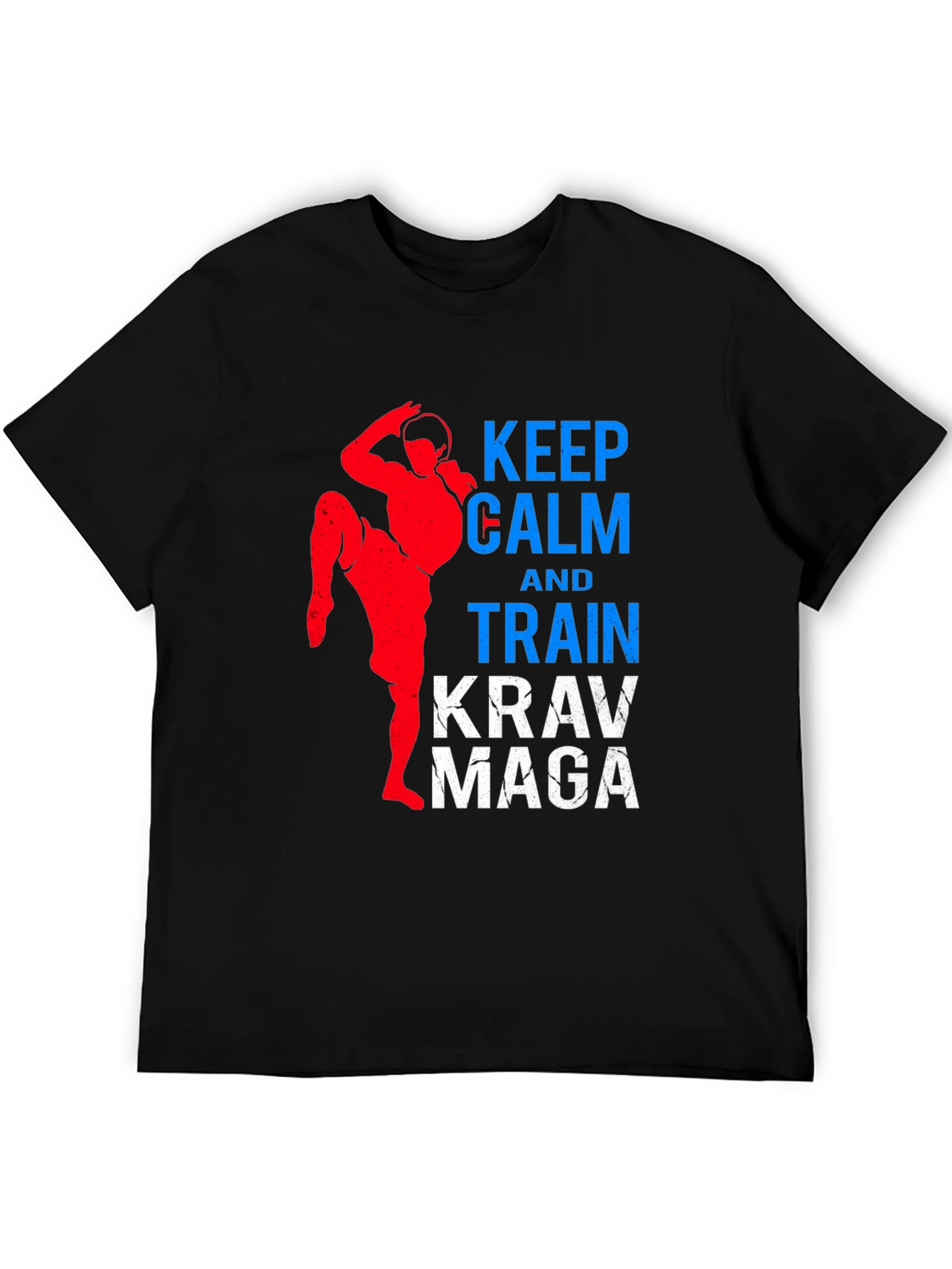Keep Calm & Train Krav Maga Black T-Shirt
