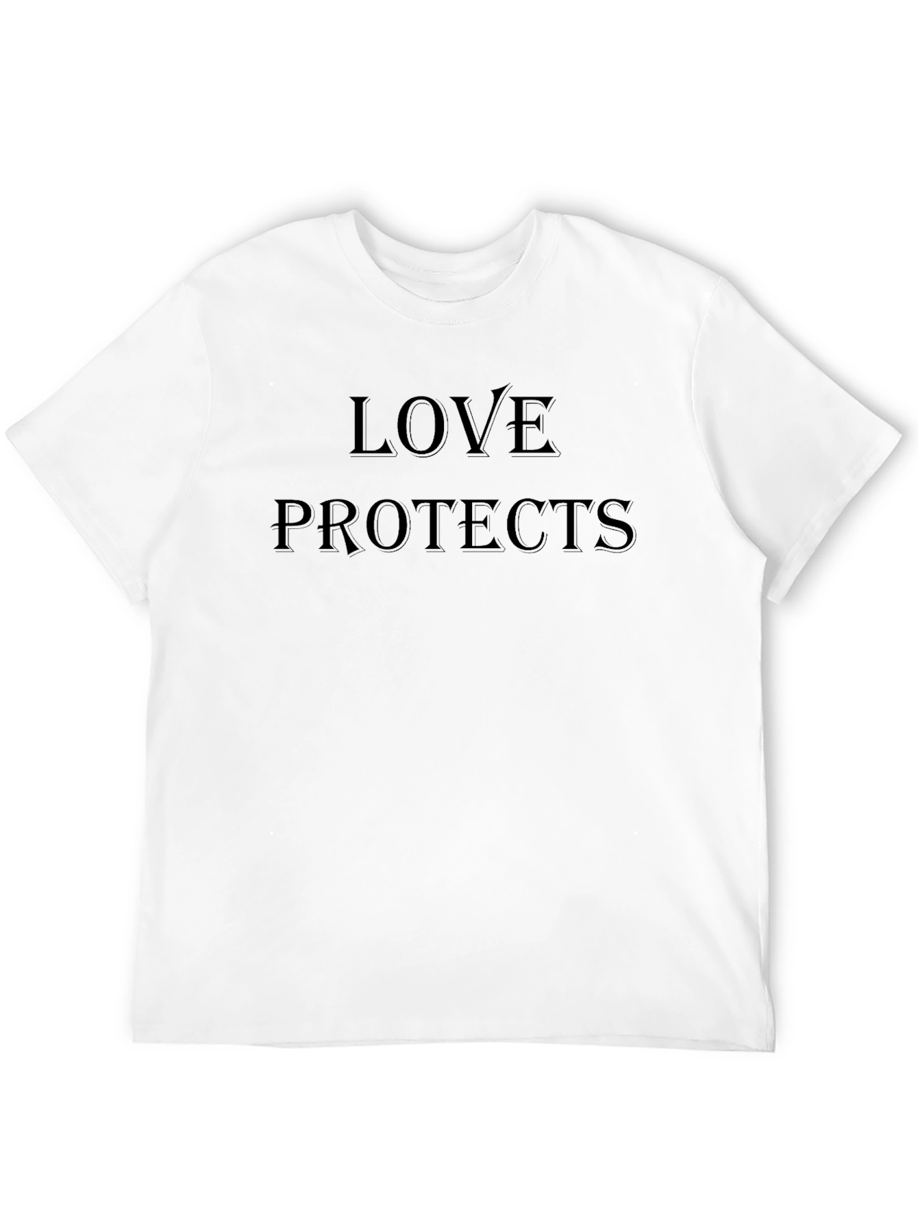 Love Protects Black T-Shirt