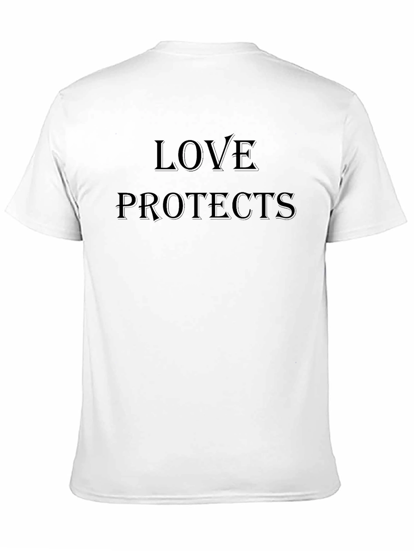 Love Protects Black T-Shirt