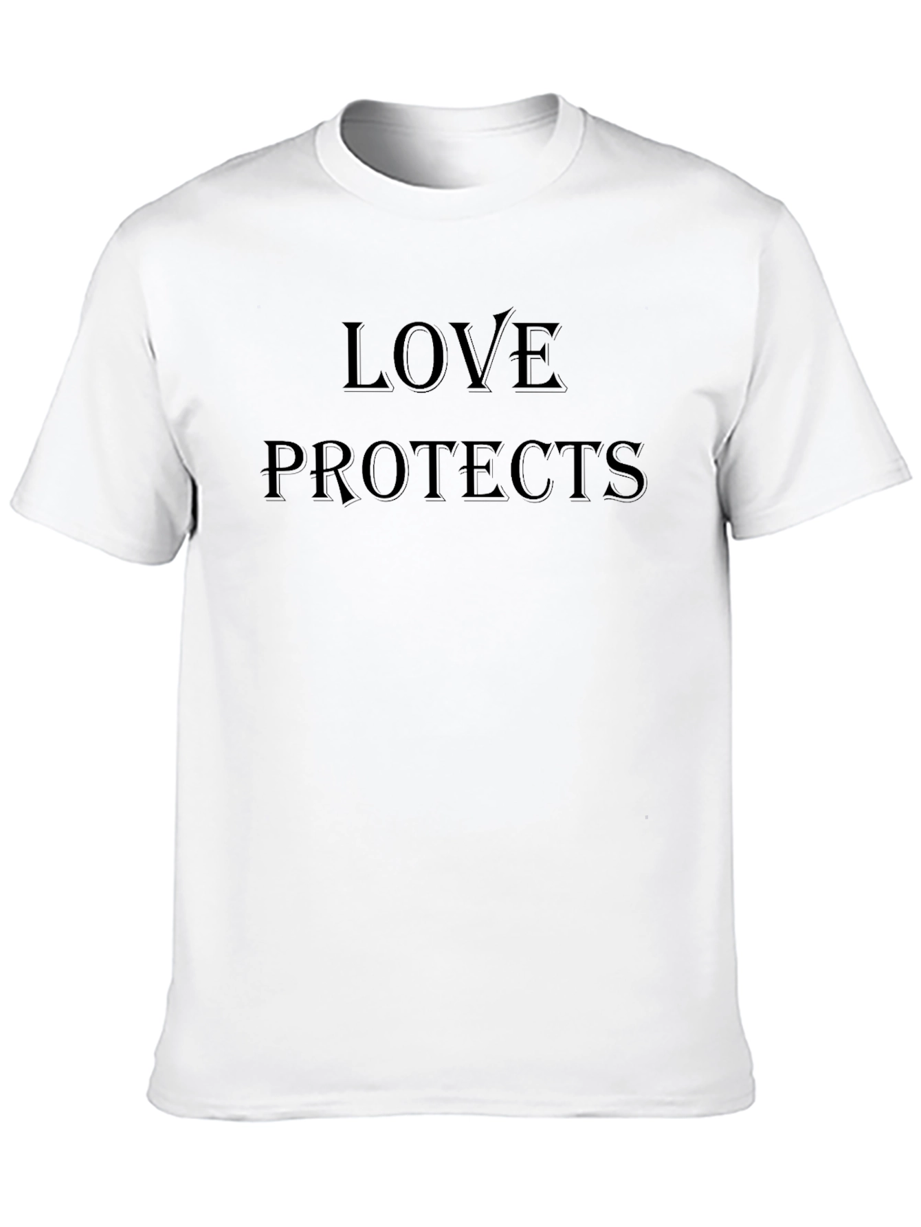 Love Protects Black T-Shirt