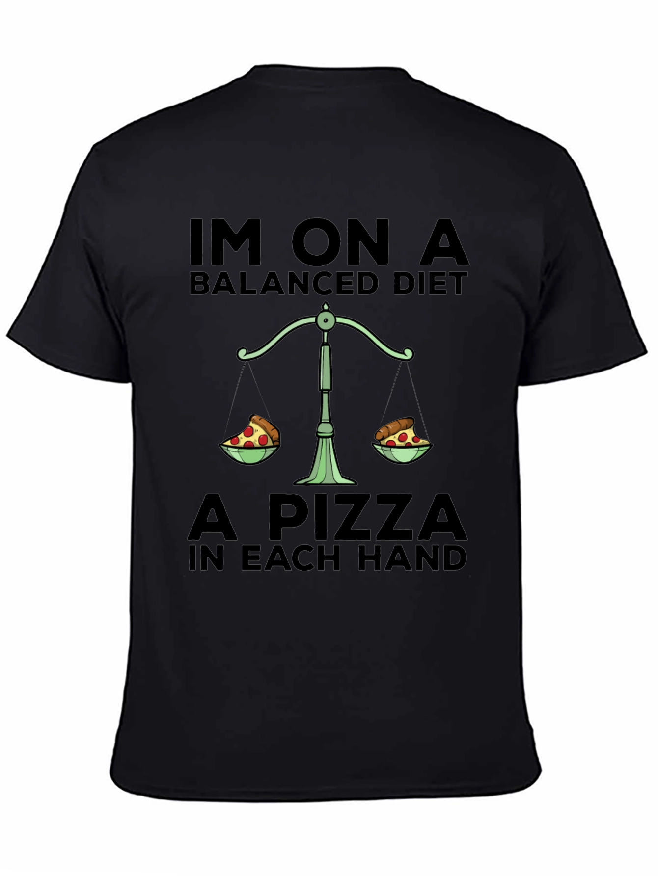 Pizza Balanced Diet T-Shirt Funny Graphic Tee