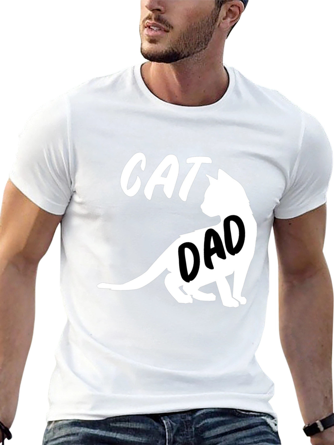 Cat Dad T-Shirt - Funny Pet Lover Tee