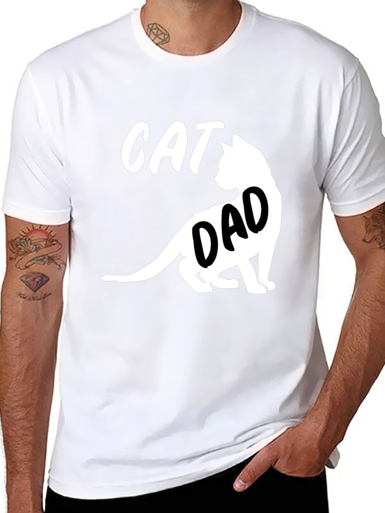 Cat Dad T-Shirt - Funny Pet Lover Tee