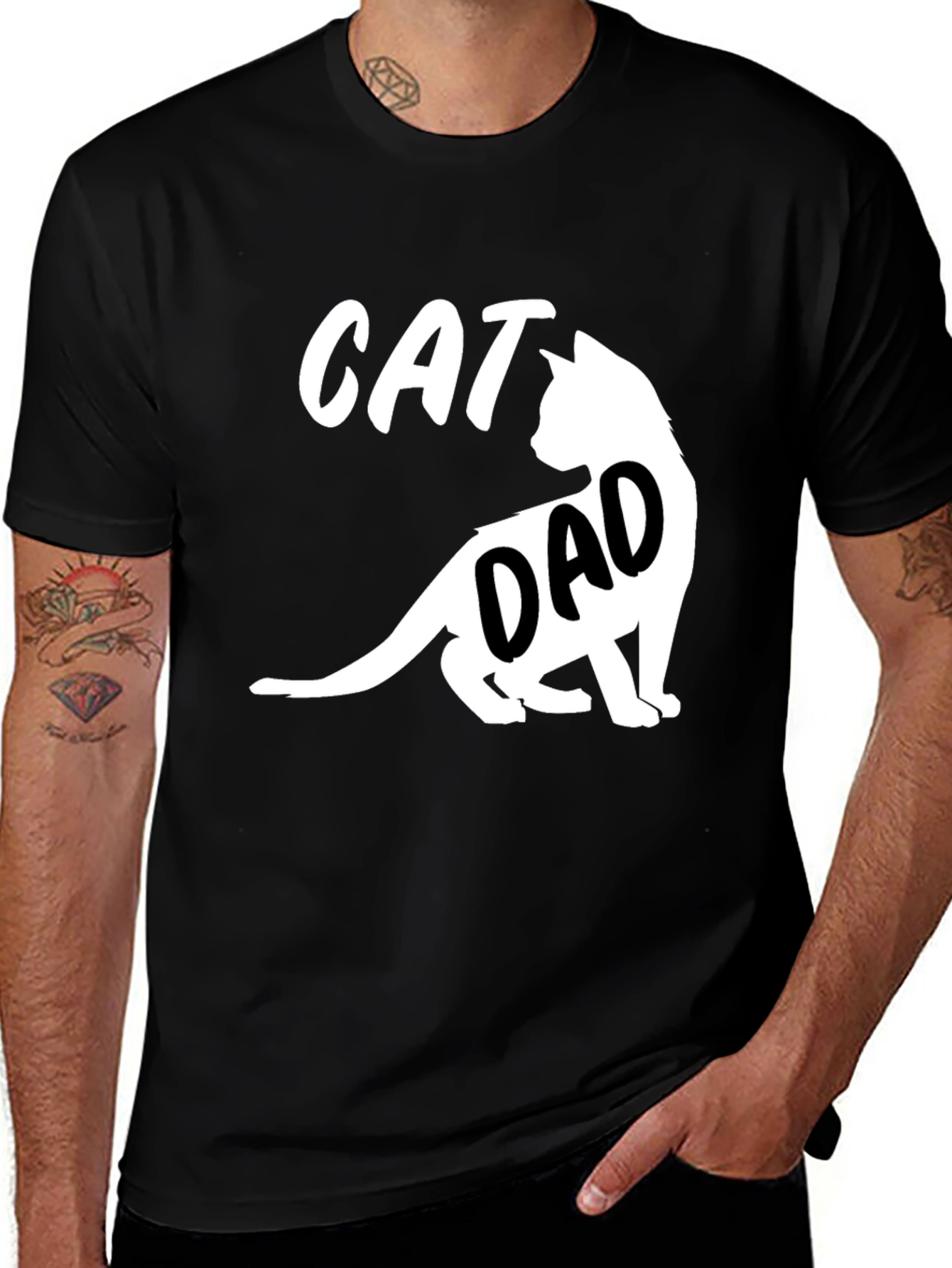 Cat Dad T-Shirt - Funny Pet Lover Tee