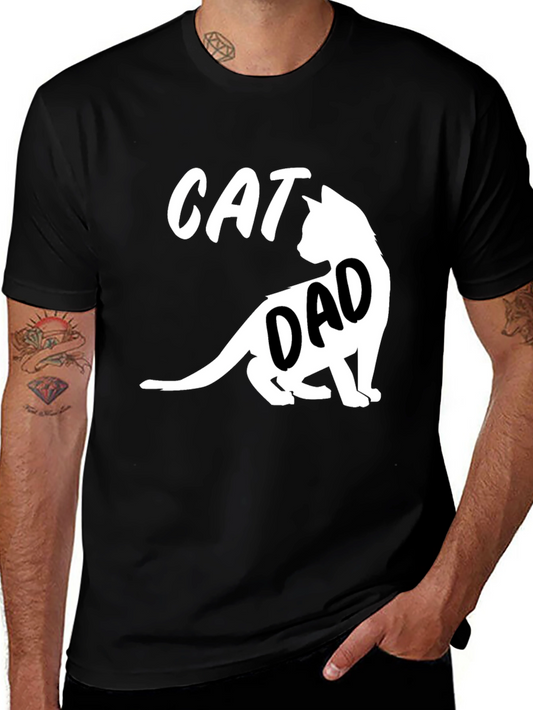 Cat Dad T-Shirt - Funny Pet Lover Tee