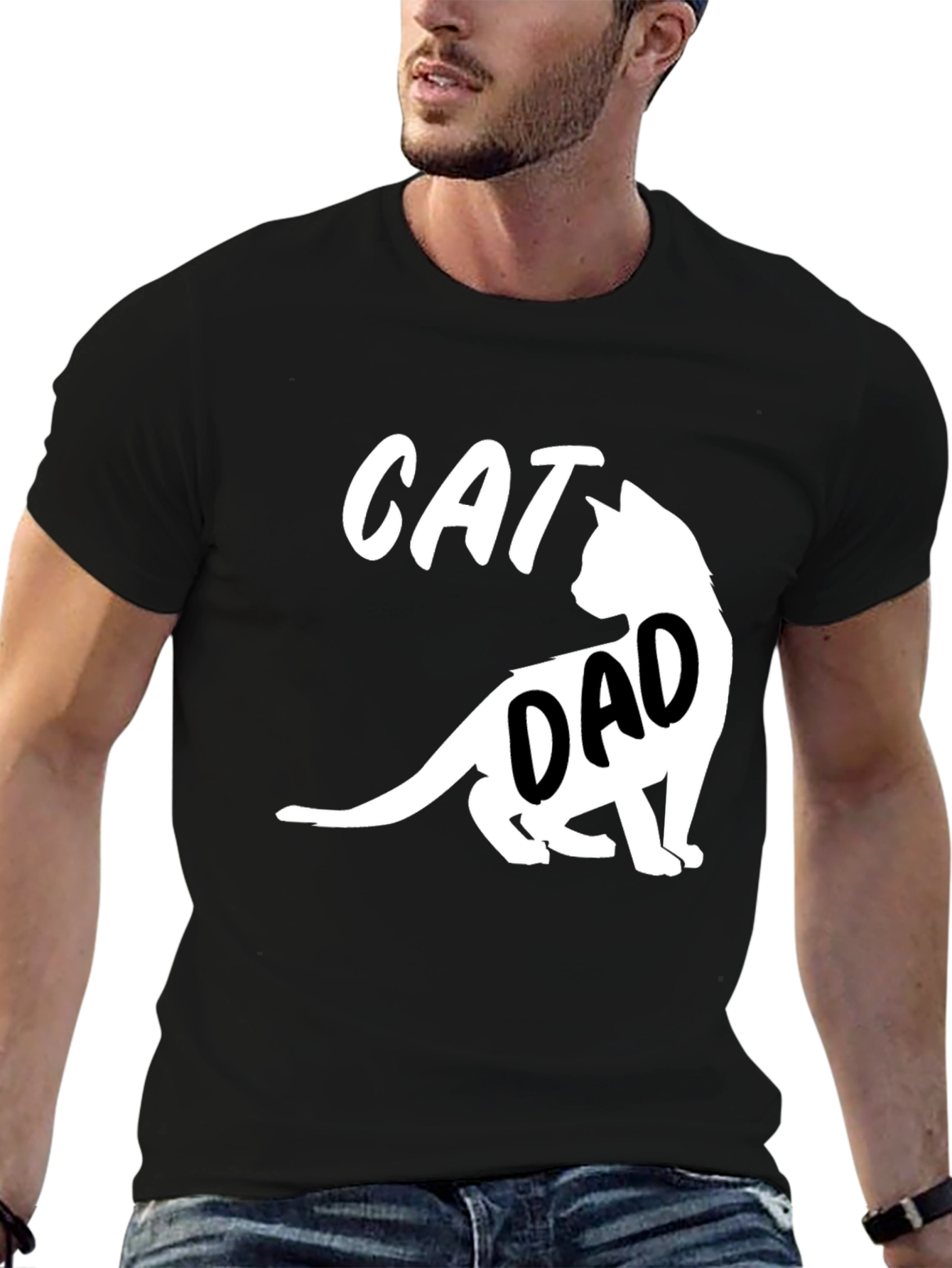 Cat Dad T-Shirt - Funny Pet Lover Tee