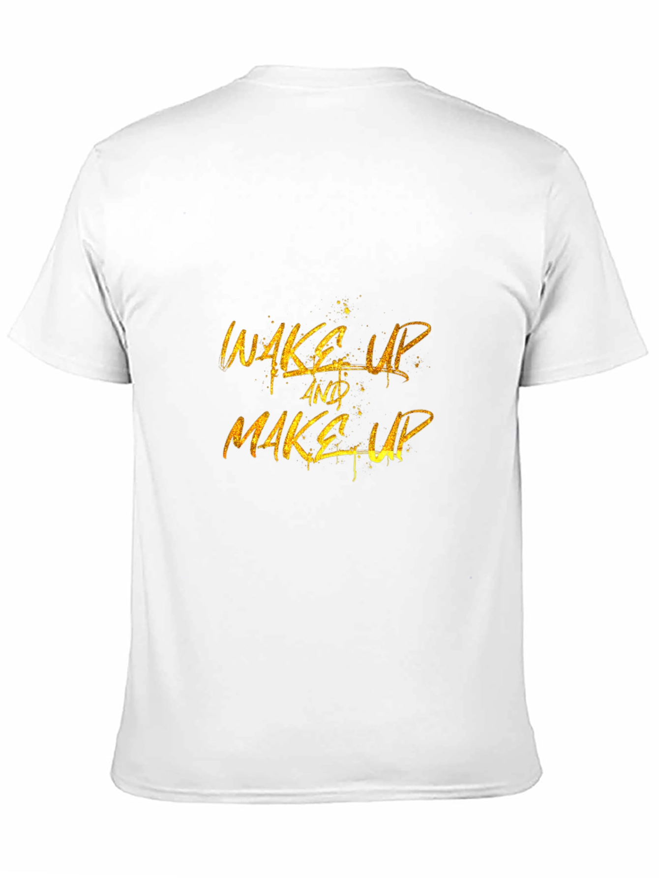 Wake Up & Make Up Black Graphic Tee