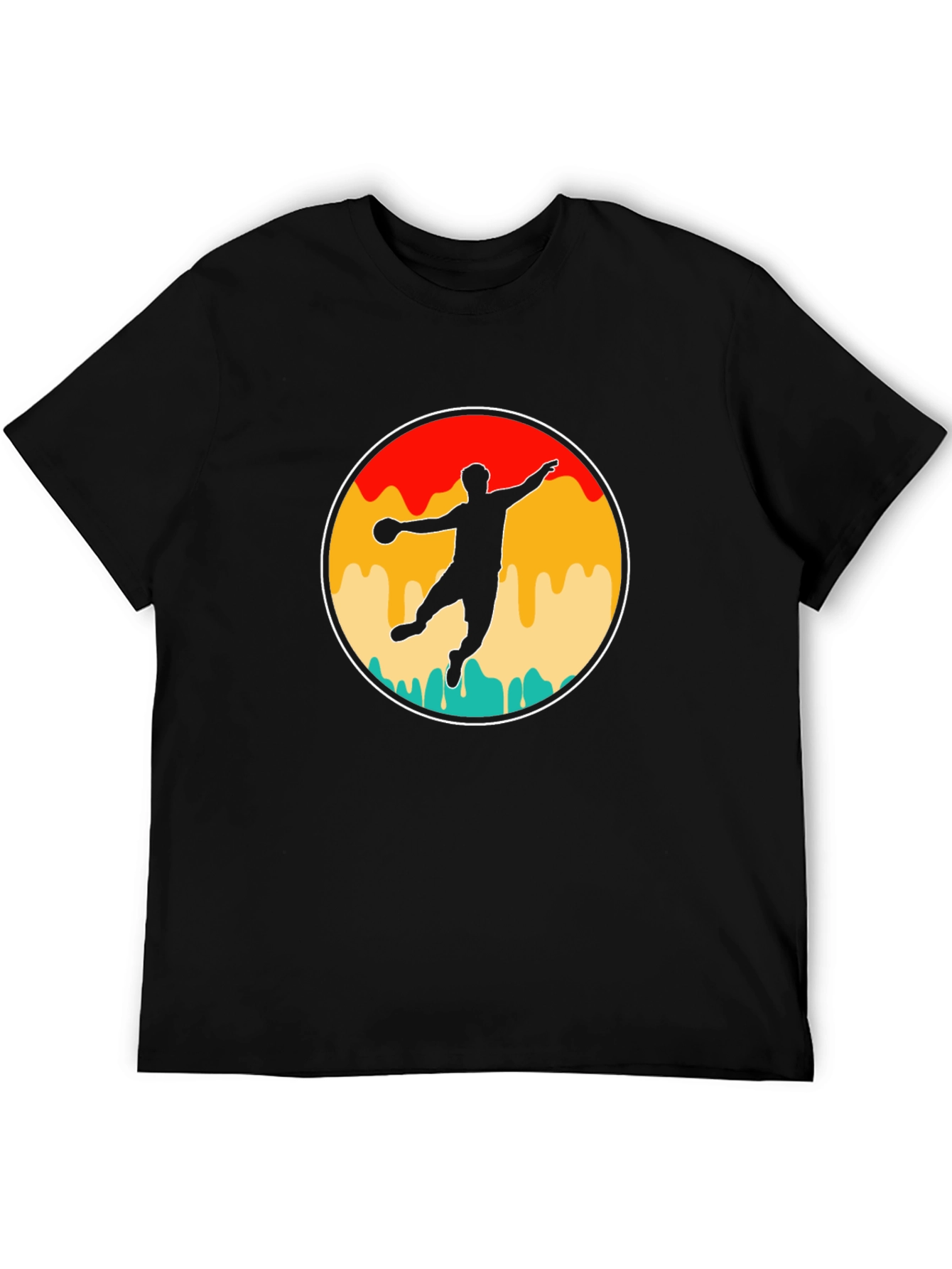Retro Handball Player T-Shirt