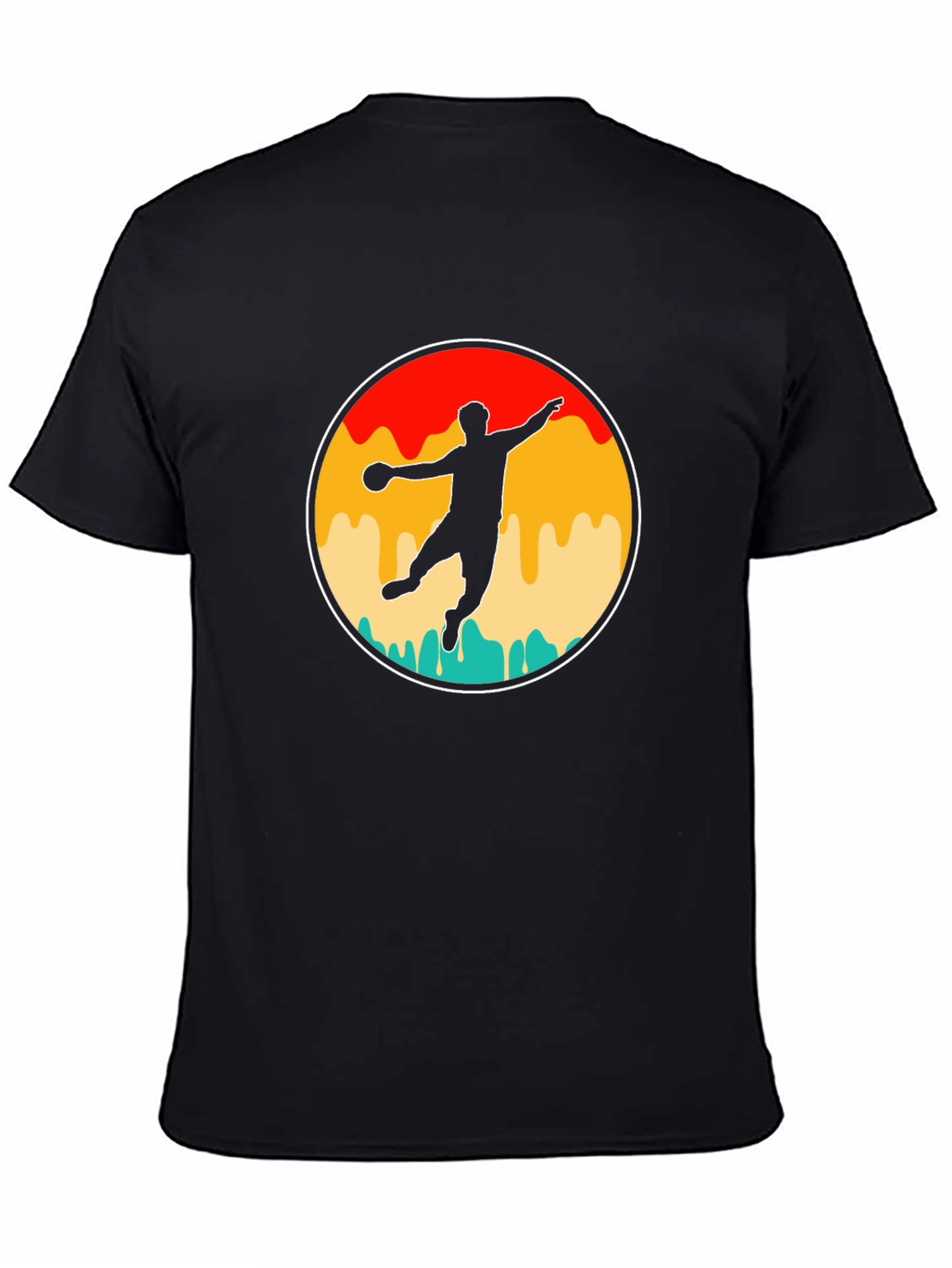 Retro Handball Player T-Shirt