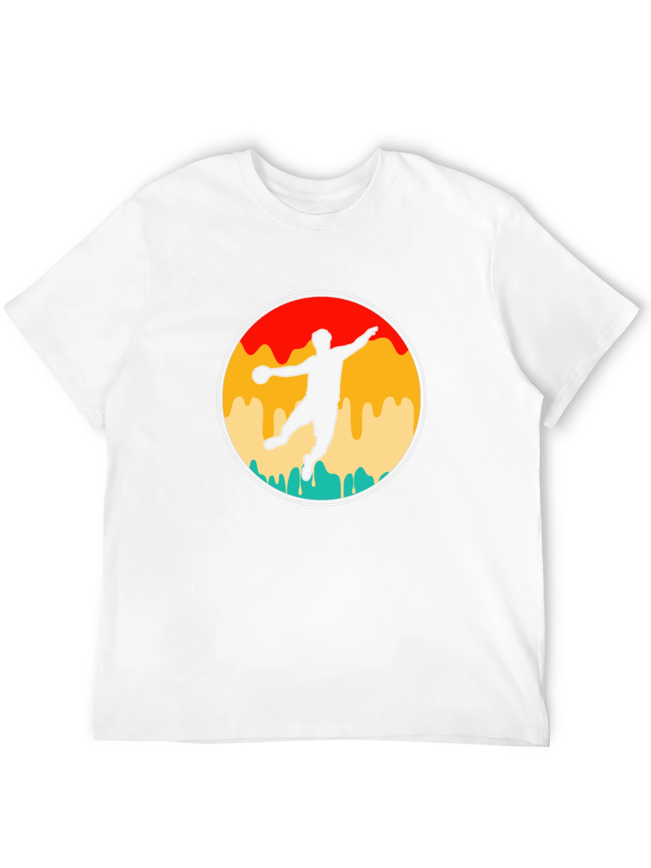 Retro Handball Player T-Shirt
