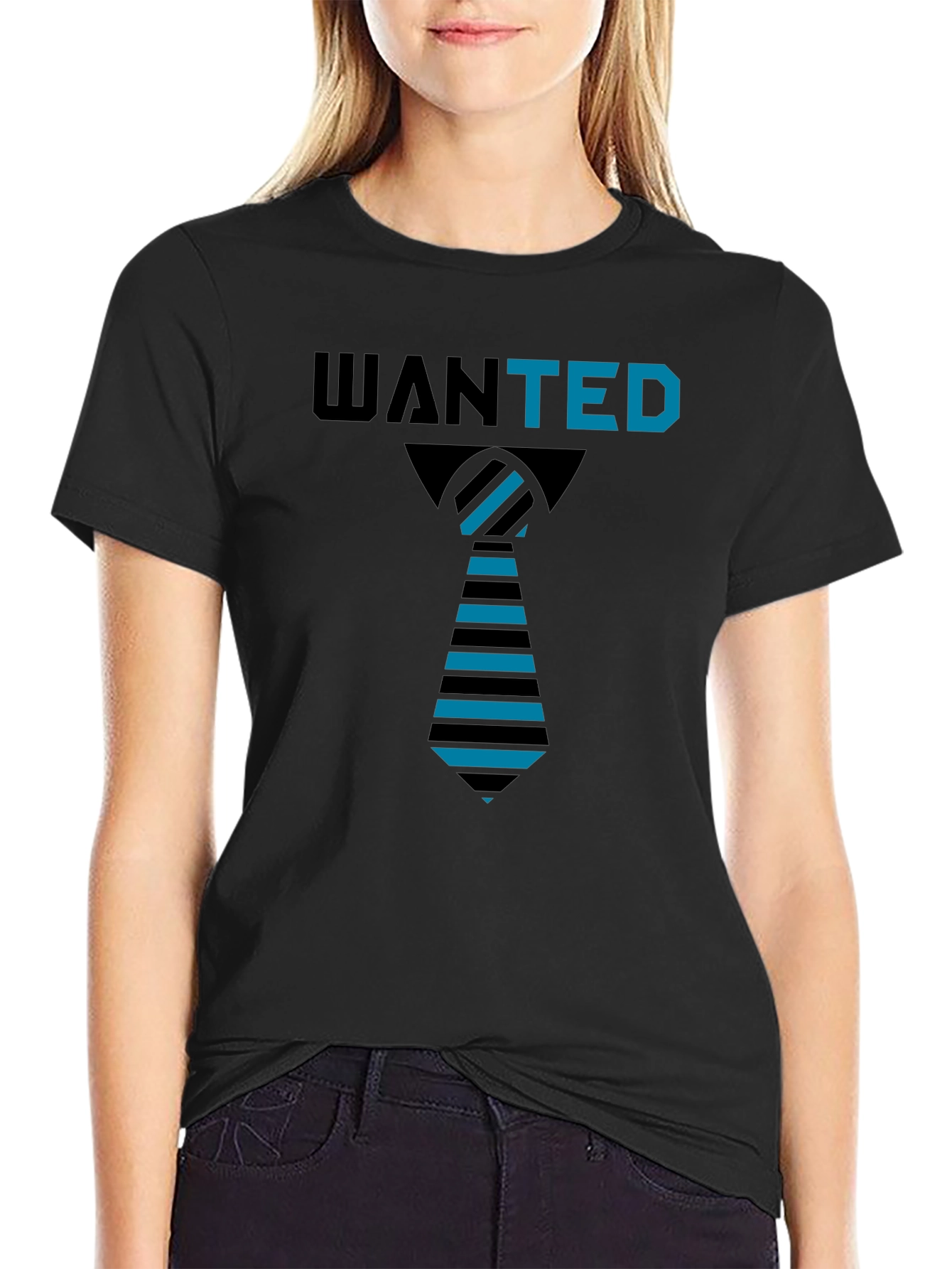 Wanted Tie T-Shirt - Unique Graphic Tee