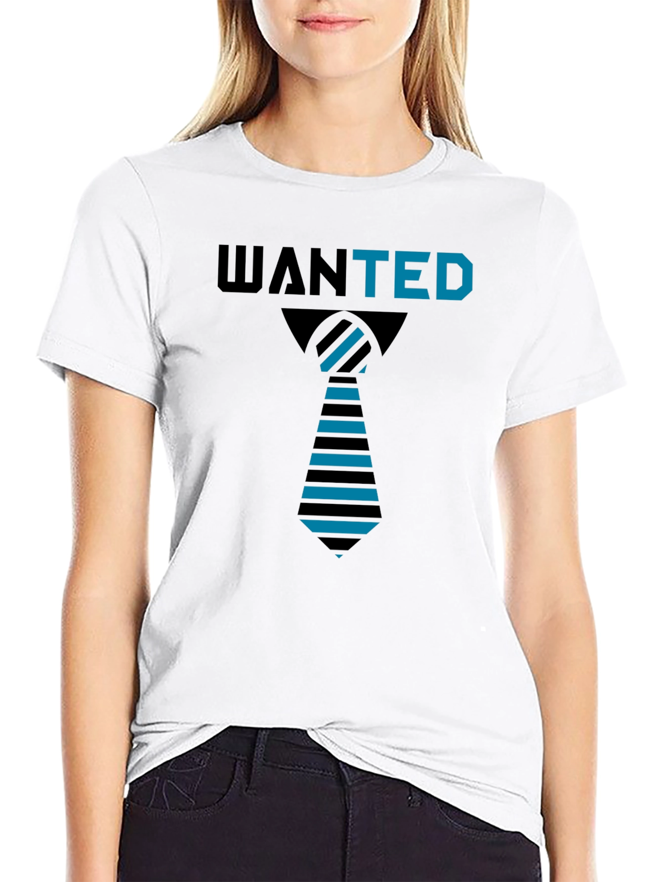 Wanted Tie T-Shirt - Unique Graphic Tee