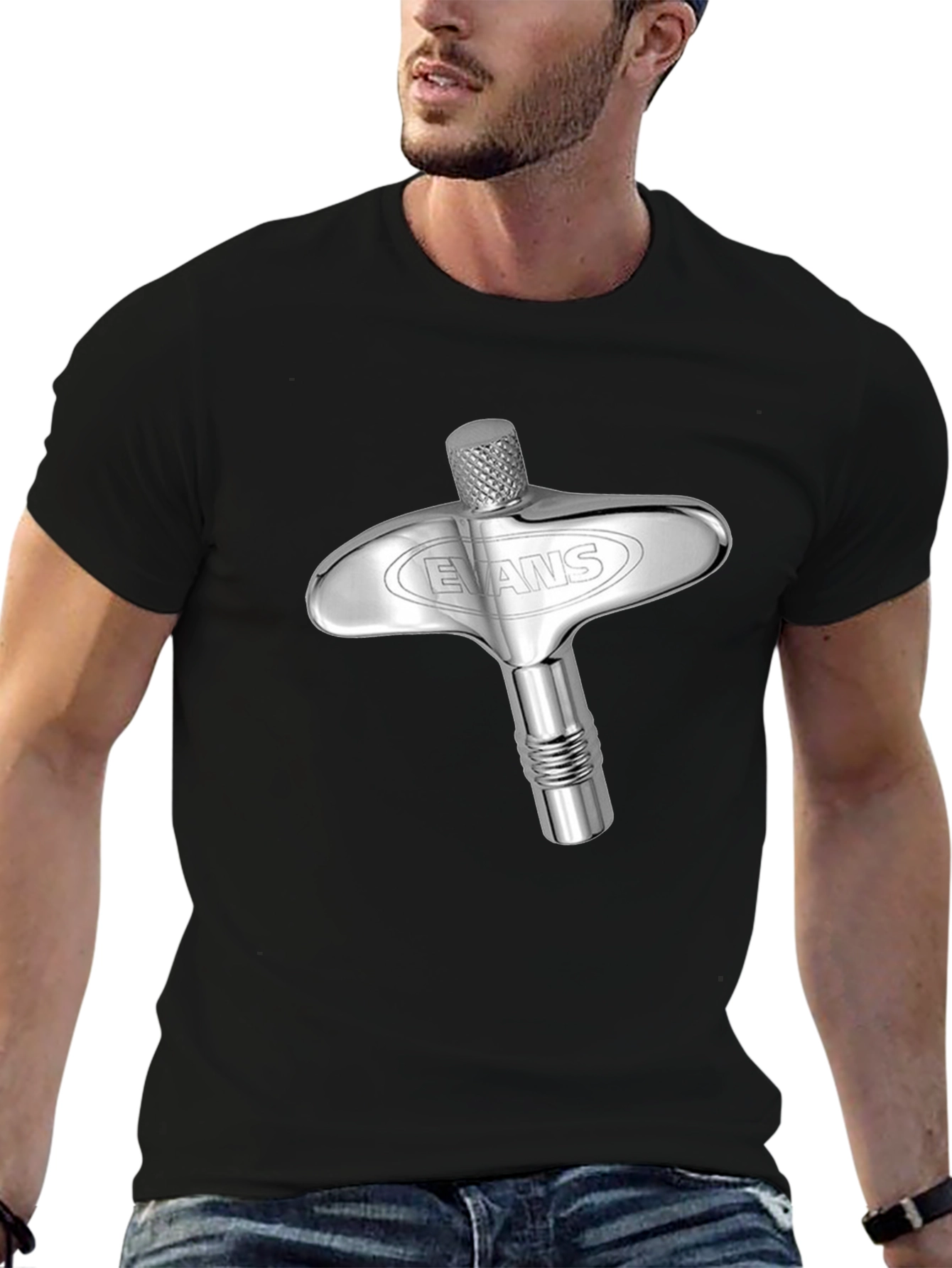 Evans Drum Key Graphic T-Shirt - Musician Apparel