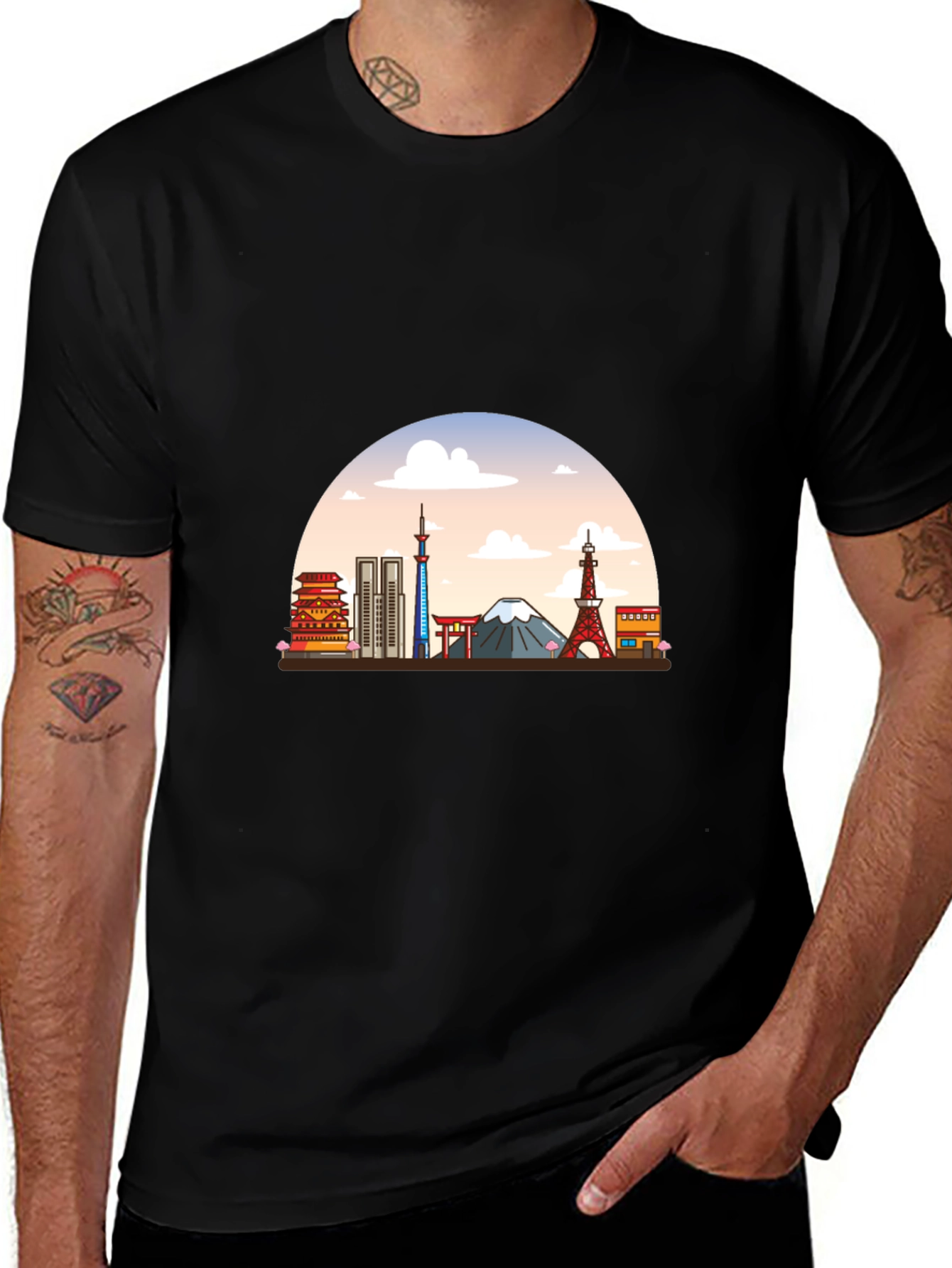 Tokyo Skyline Graphic T-Shirt