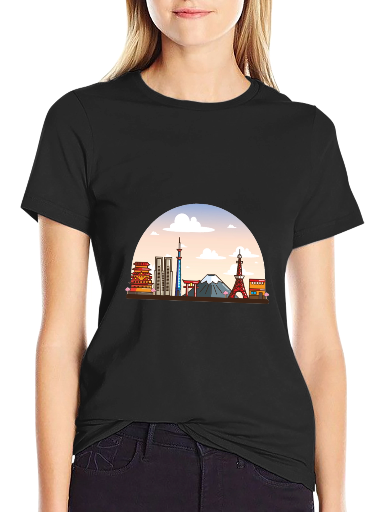 Tokyo Skyline Graphic T-Shirt