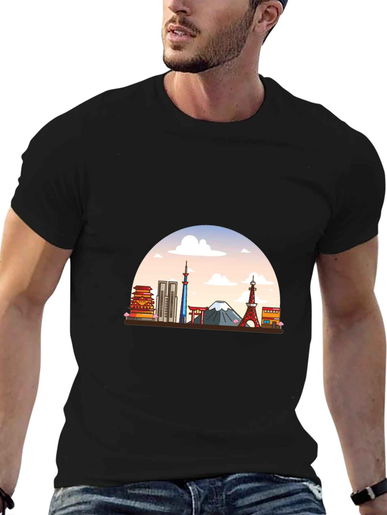 Tokyo Skyline Graphic T-Shirt