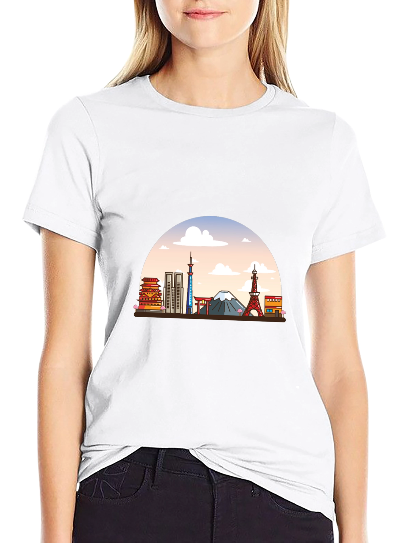 Tokyo Skyline Graphic T-Shirt