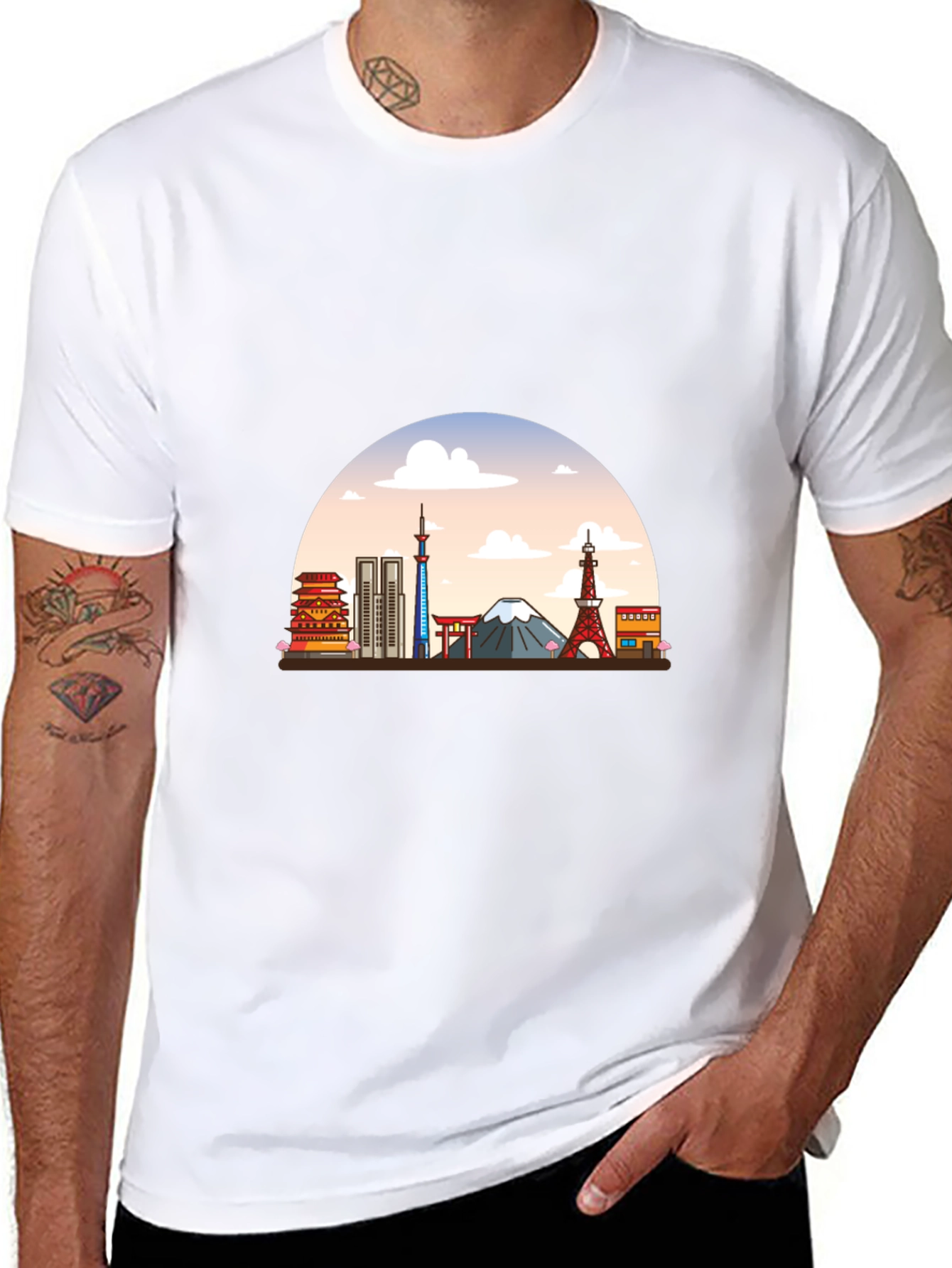 Tokyo Skyline Graphic T-Shirt