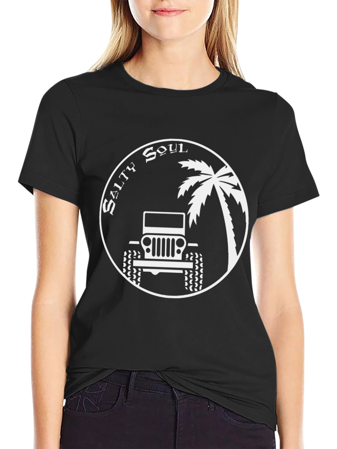 Salty Soul Jeep T-Shirt - Tropical Adventure Wear