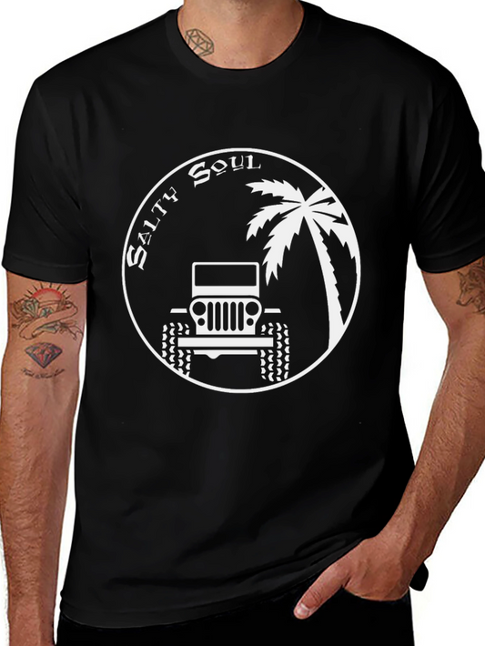 Salty Soul Jeep T-Shirt - Tropical Adventure Wear
