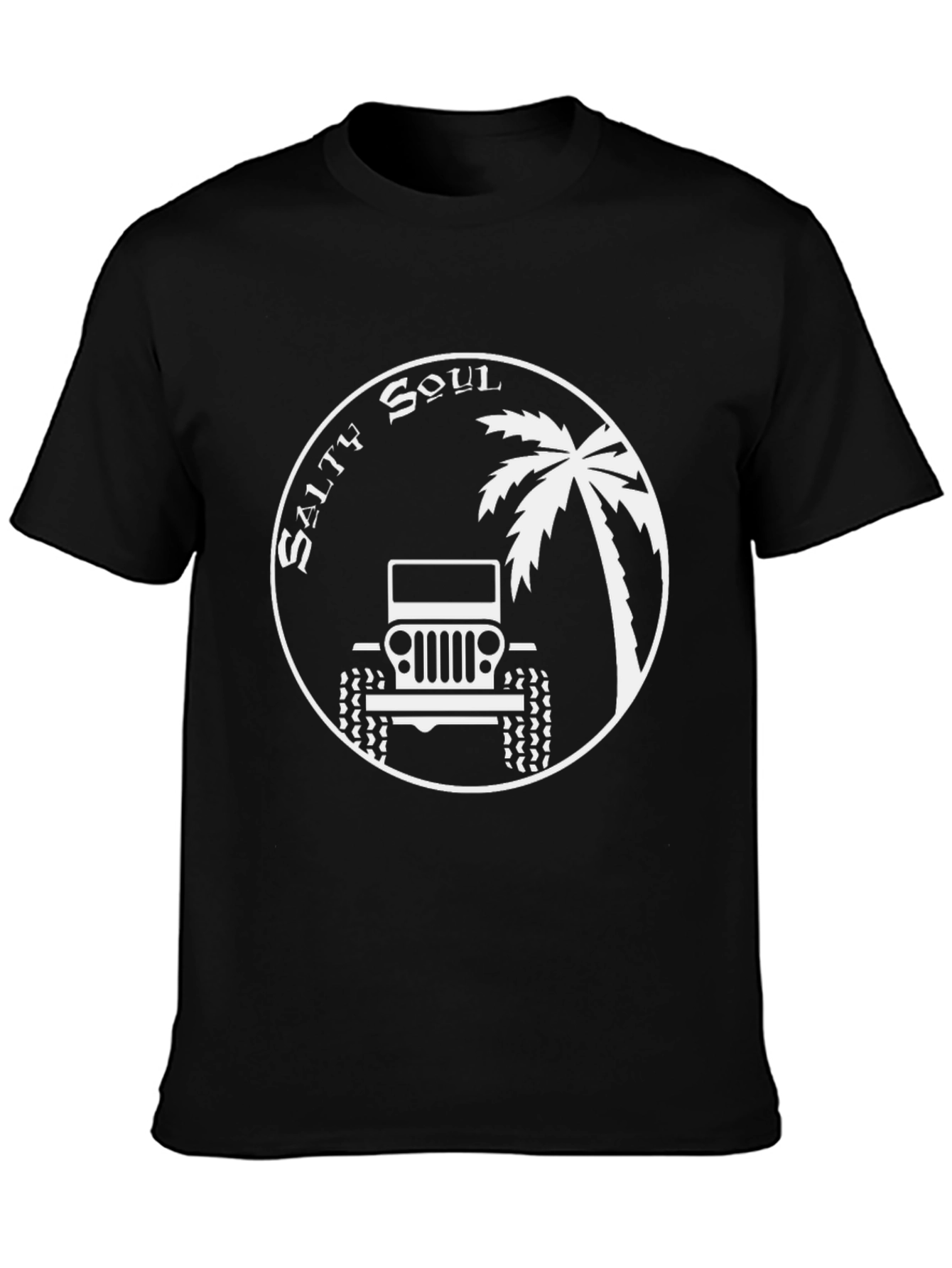 Salty Soul Jeep T-Shirt - Tropical Adventure Wear