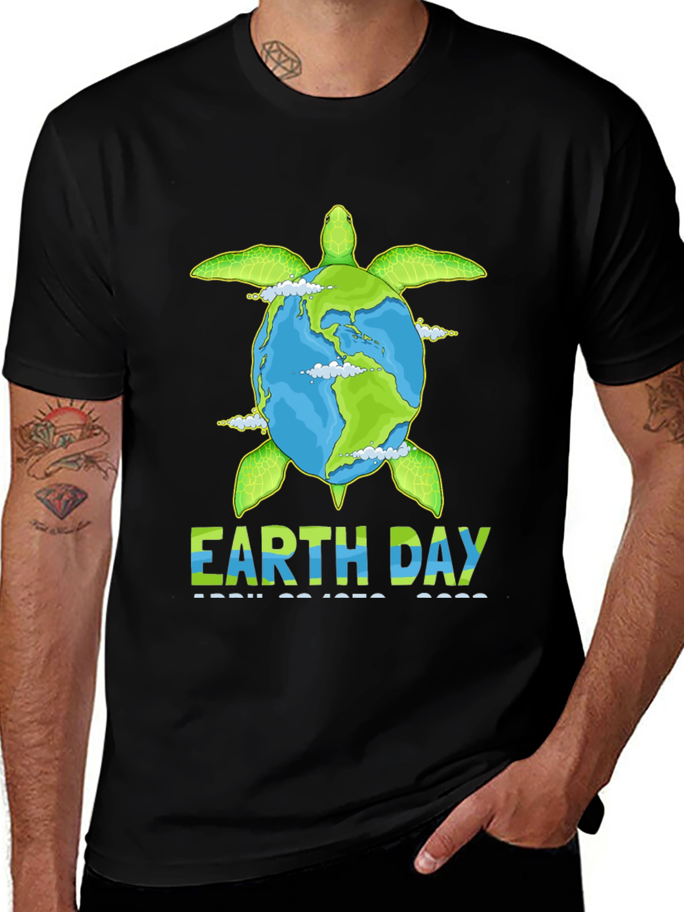 Earth Day Turtle T-Shirt - April 22 2022