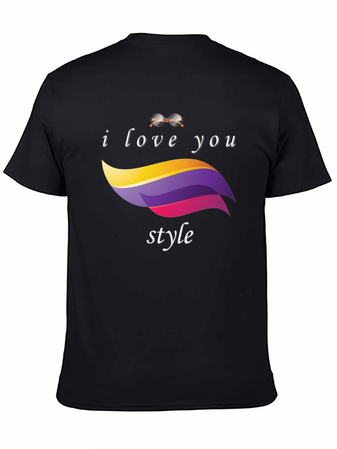 I Love You Style Black T-Shirt