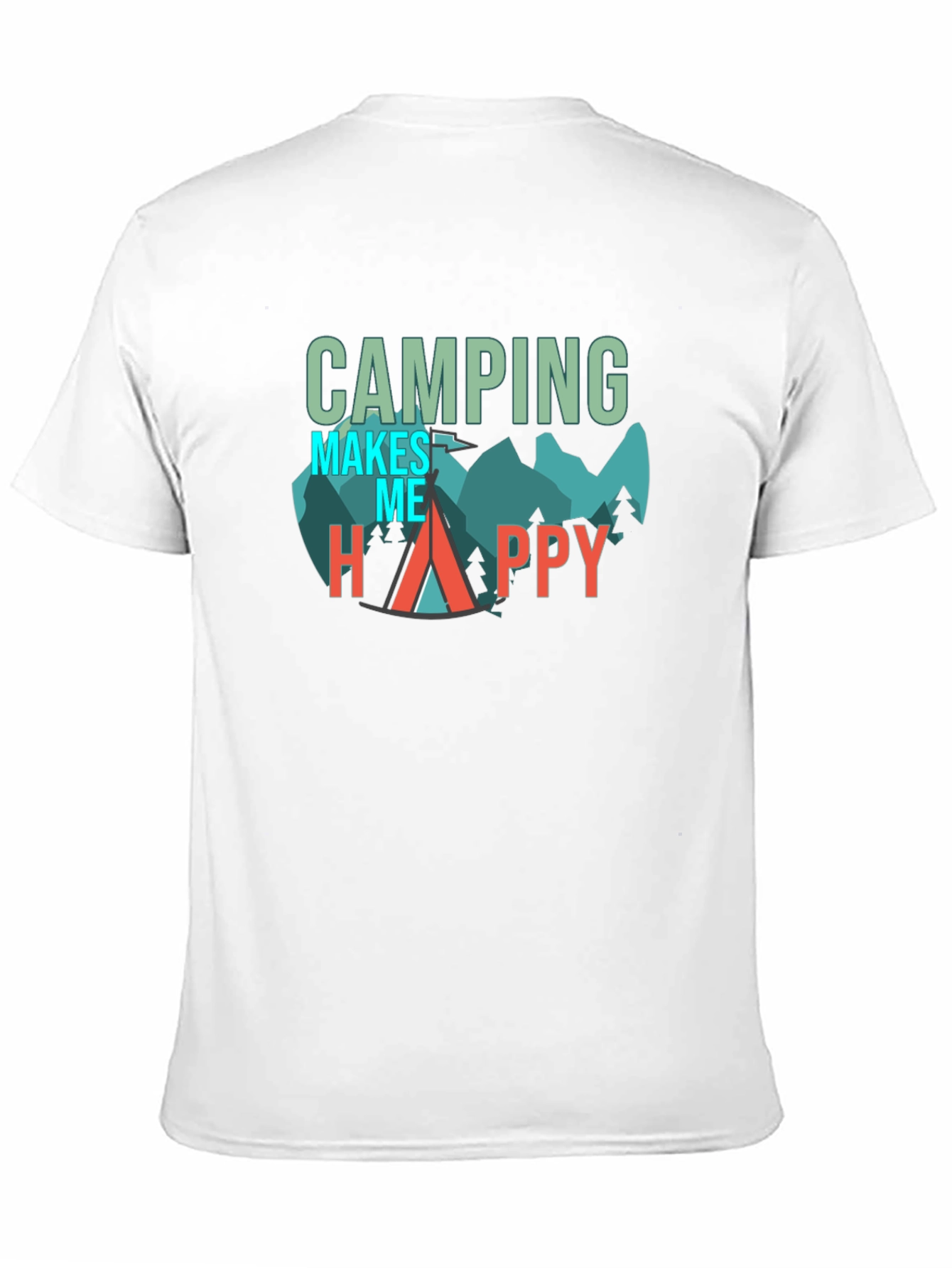 Camping Makes Me Happy Graphic Tee